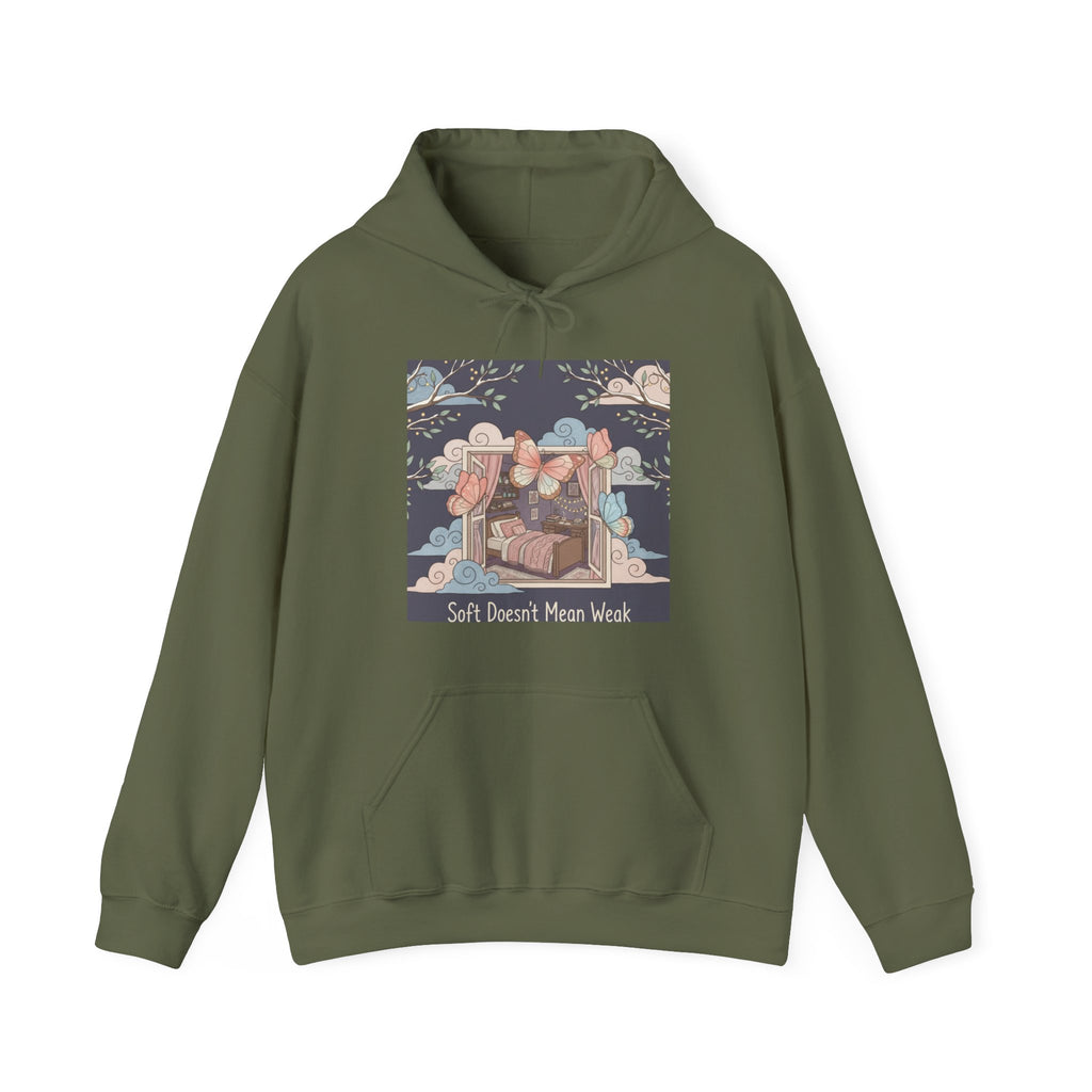 Butterflies Hoodie – Soft Doesnt Mean Weak
