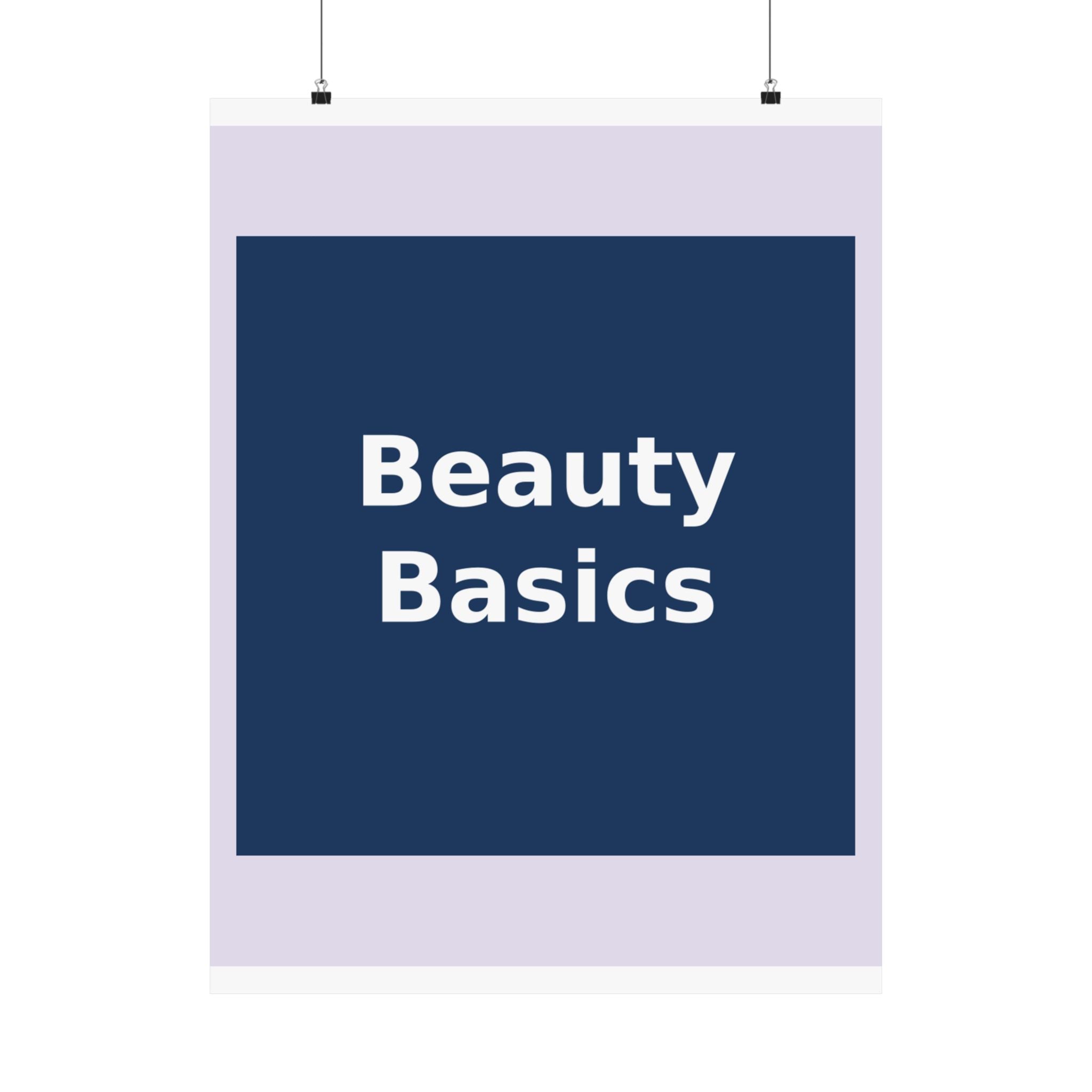 "Beauty Basics" Black Cat Poster | College Girl Gift | Fashion | KayKay Classics