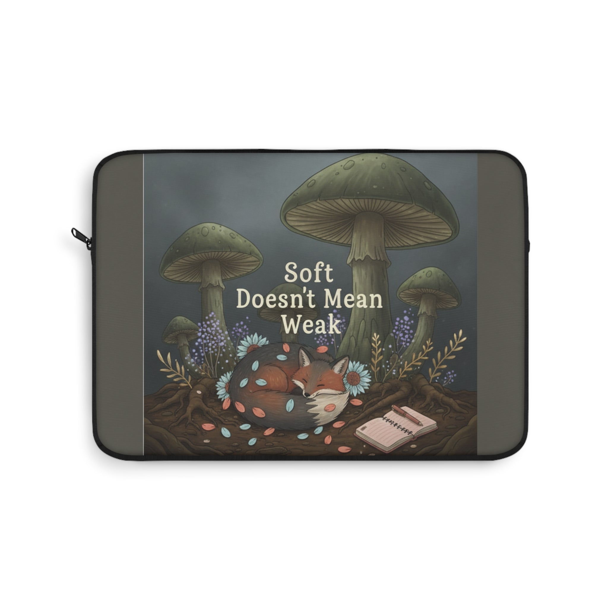 Fox Laptop Sleeve – Soft Doesnt Mean Weak