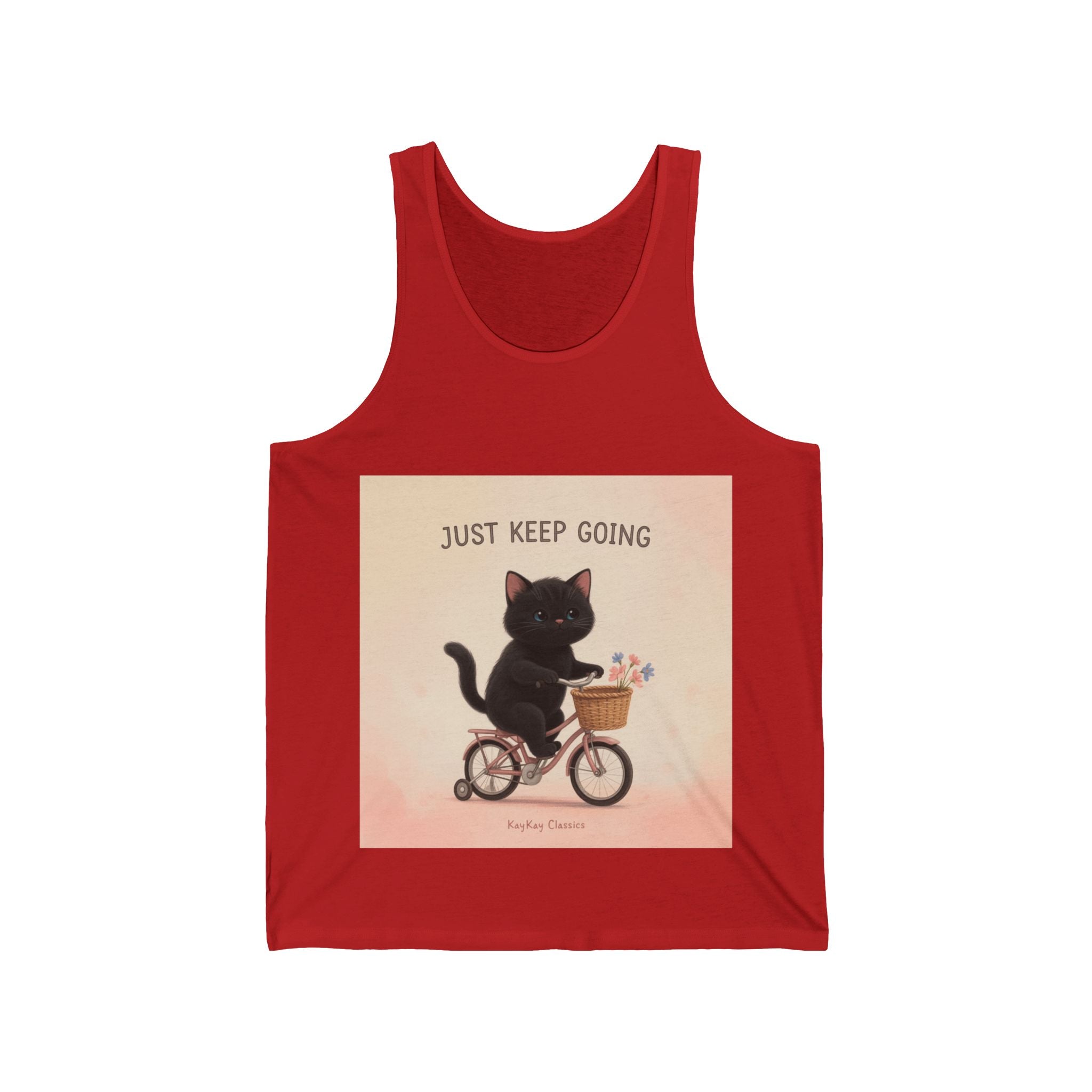 "Life Behind Bars" Black Cat Tank Top | College Girl Gift | Fashion | KayKay Classics