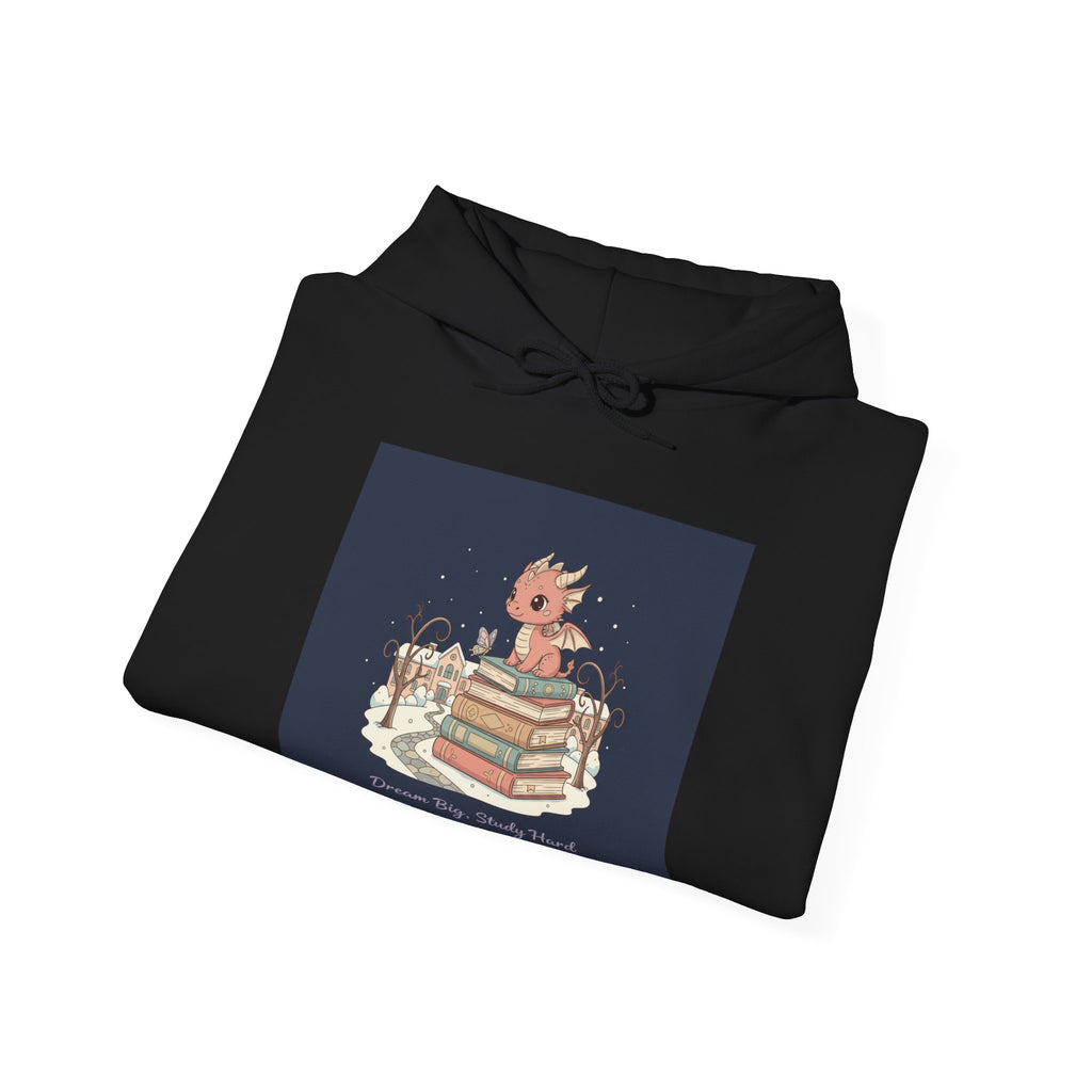 Dream Big, Study Hard Dragon Hoodie