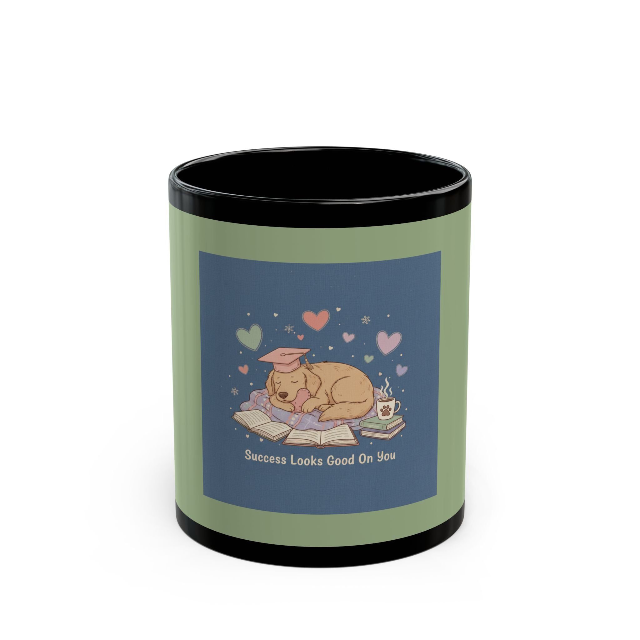 Dog Black Mug 11oz – Success Looks Good on You