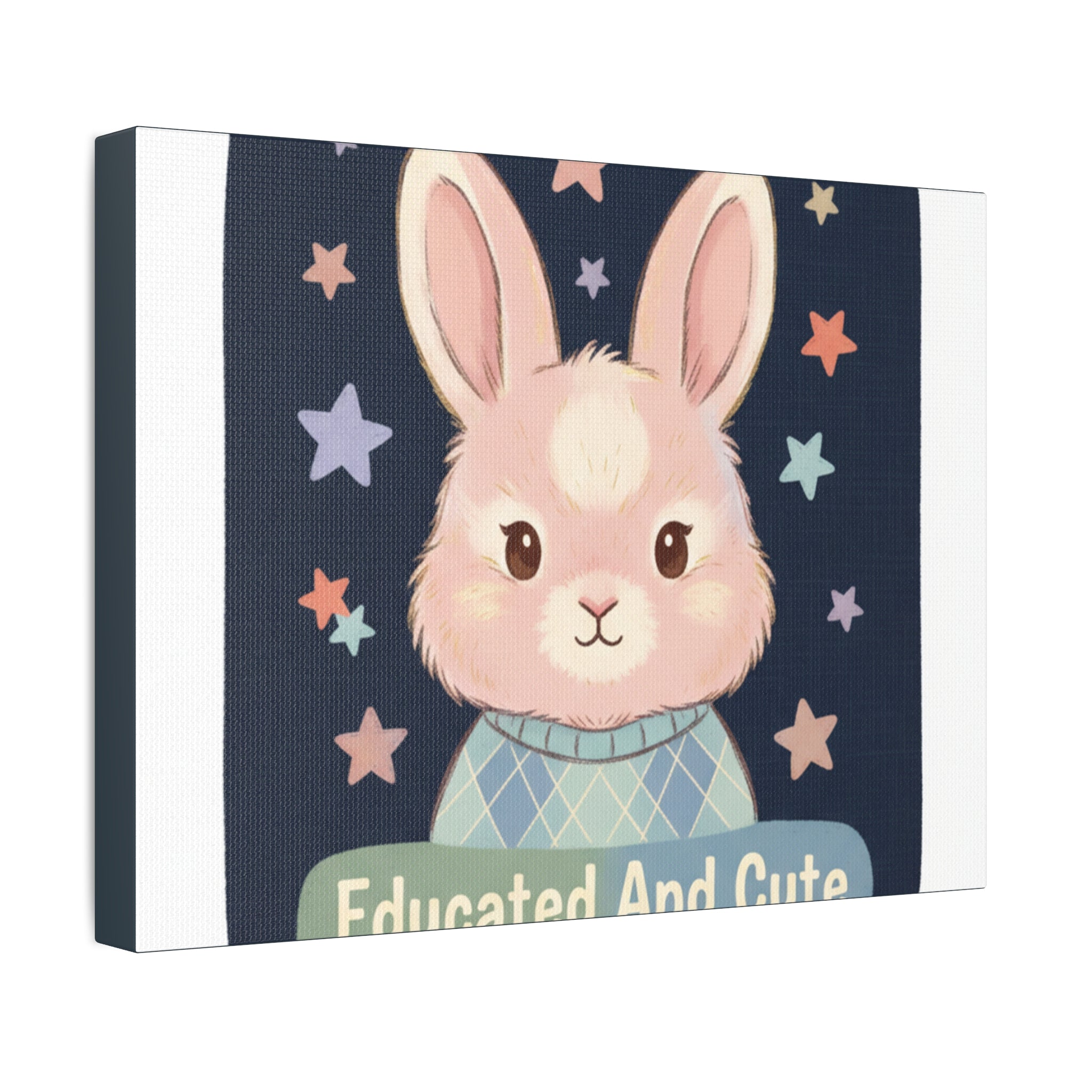 Educated and Cute Canvas