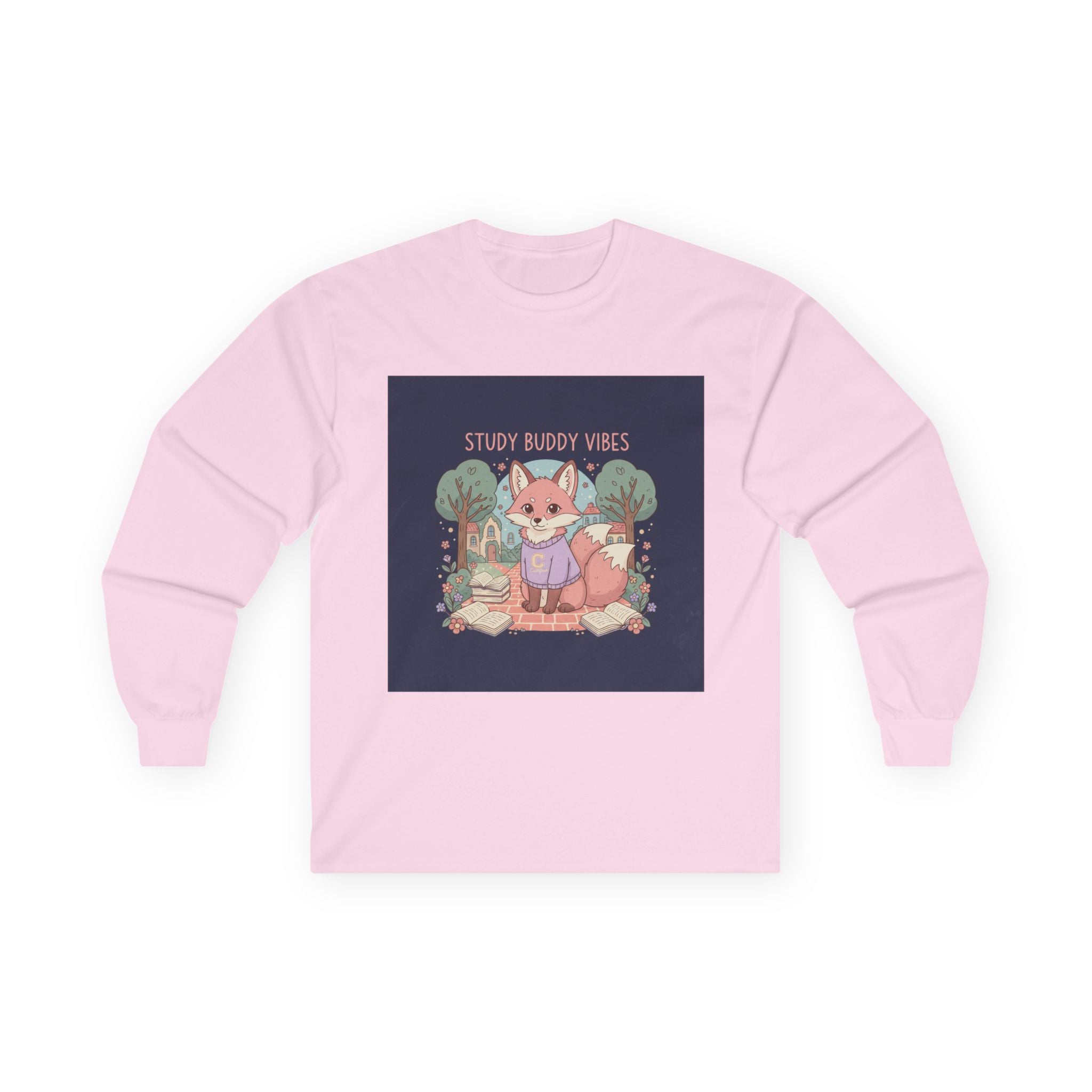 Fox Long Sleeve Tee – Study Buddy Vibes