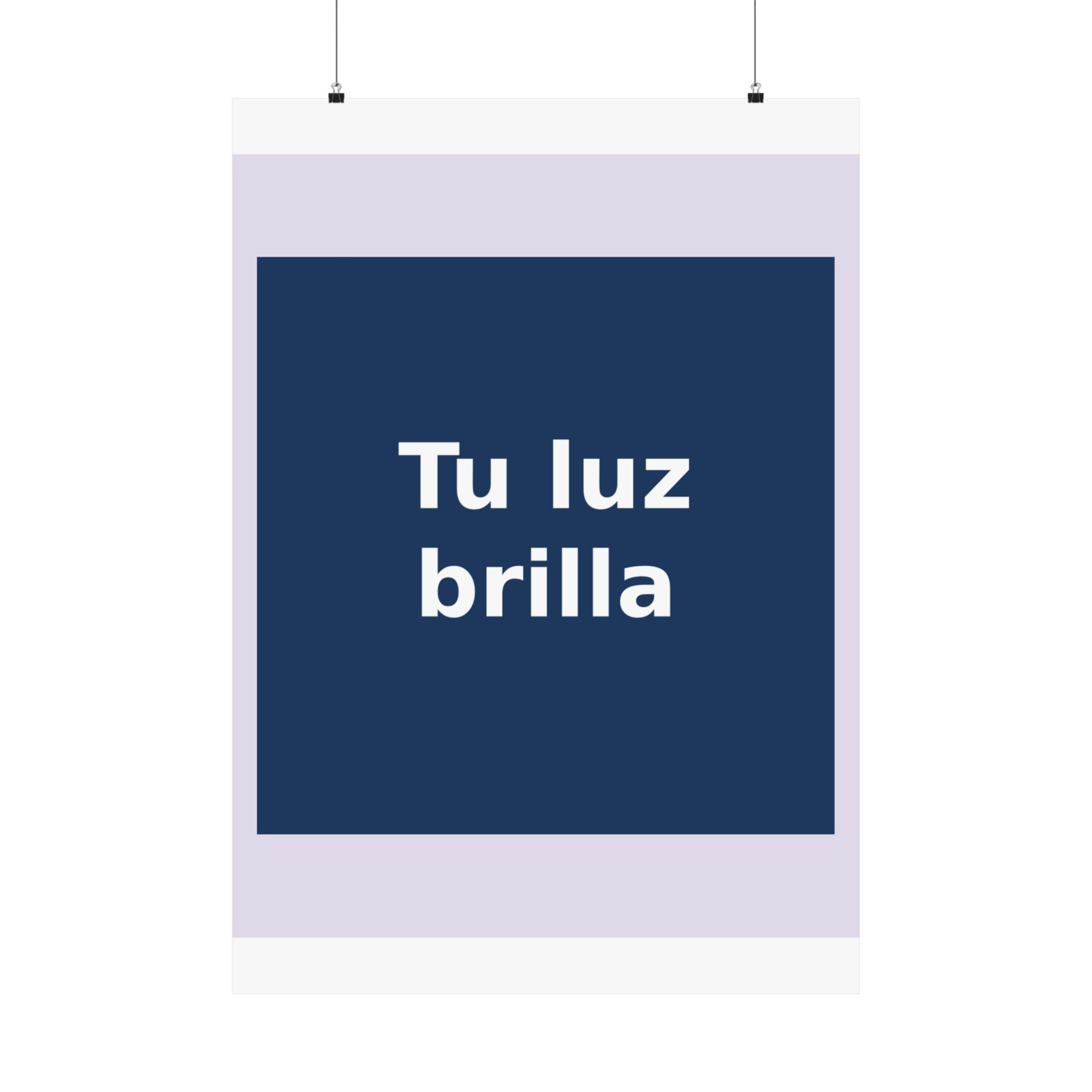 "Tu luz brilla" Black Cat Poster | Trendy Gift for Her | Lifestyle | KayKay Classics