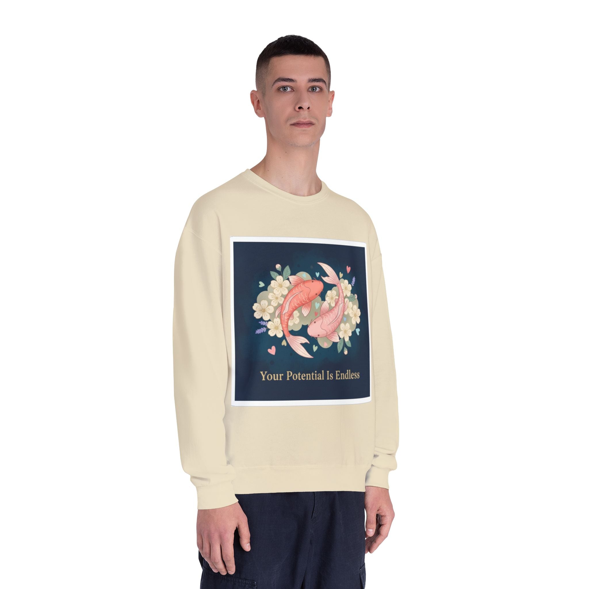 Koi Crewneck Sweatshirt – Your Potential is Endless
