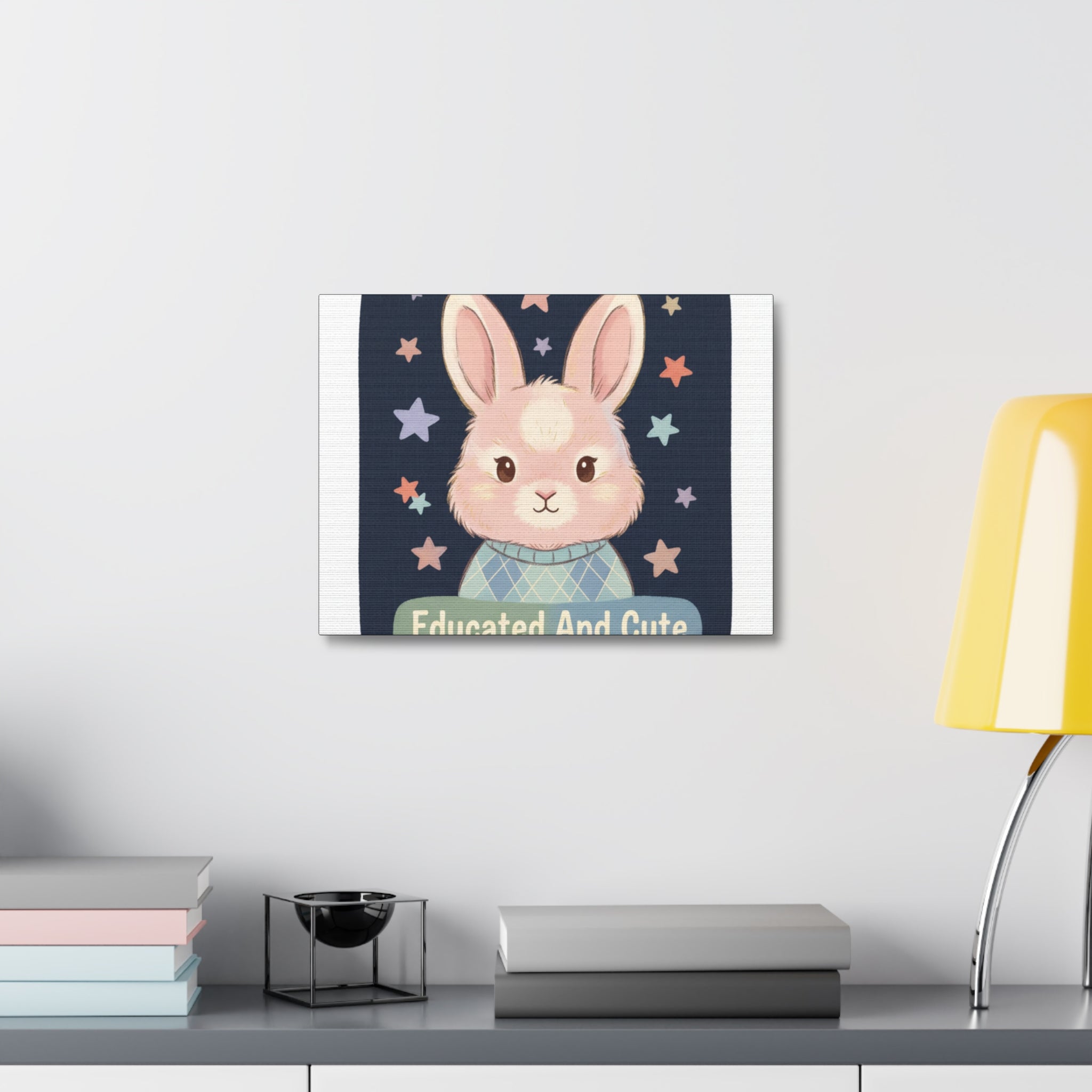 Educated and Cute Canvas