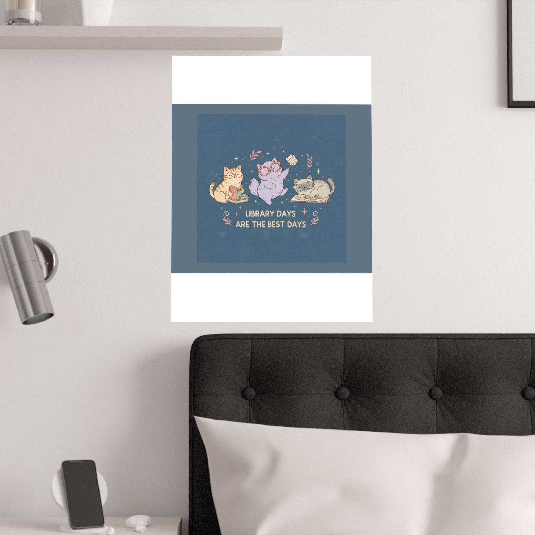 Cats With Glasses Poster – Library Days Are the Best Days