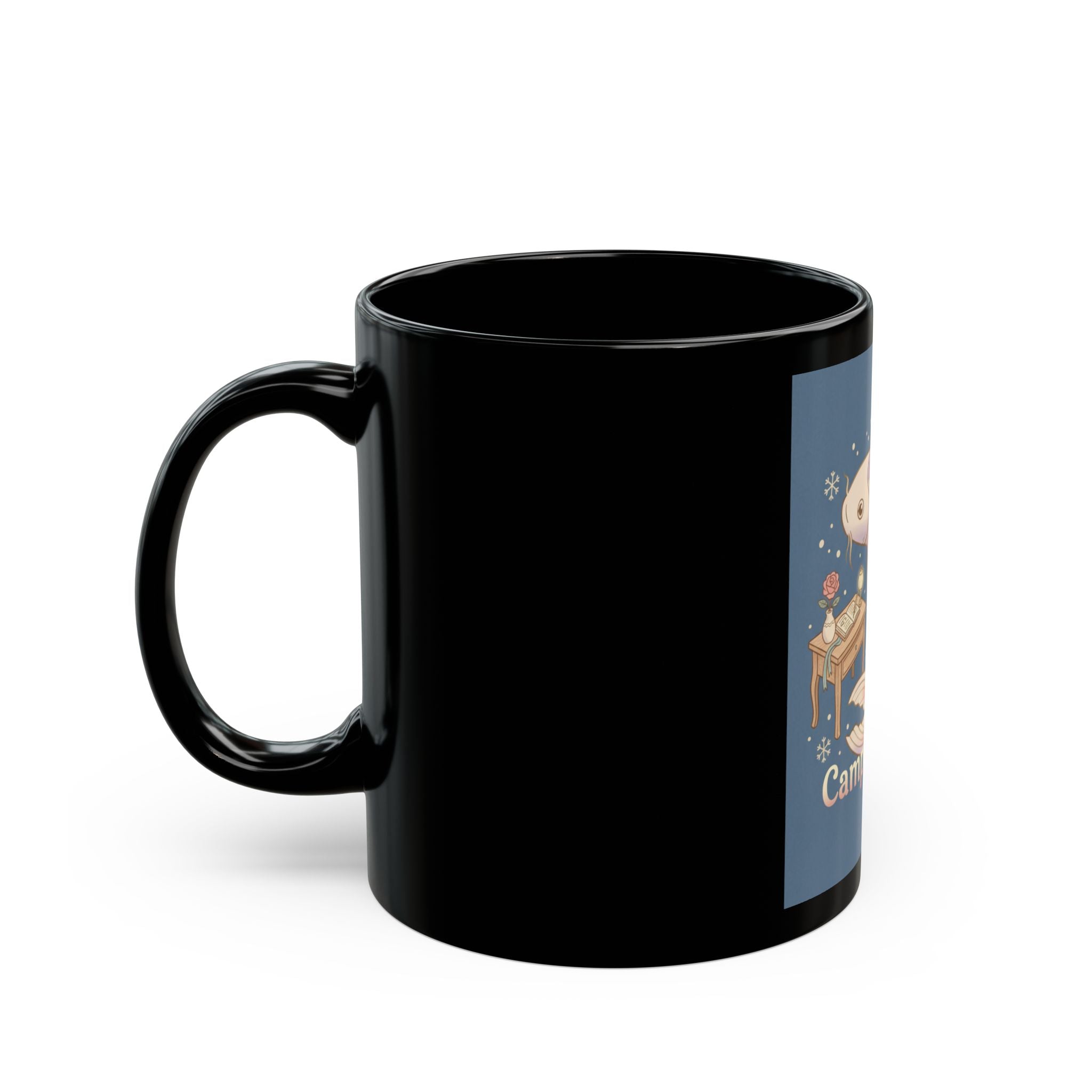 campus queen Black Mug 11oz