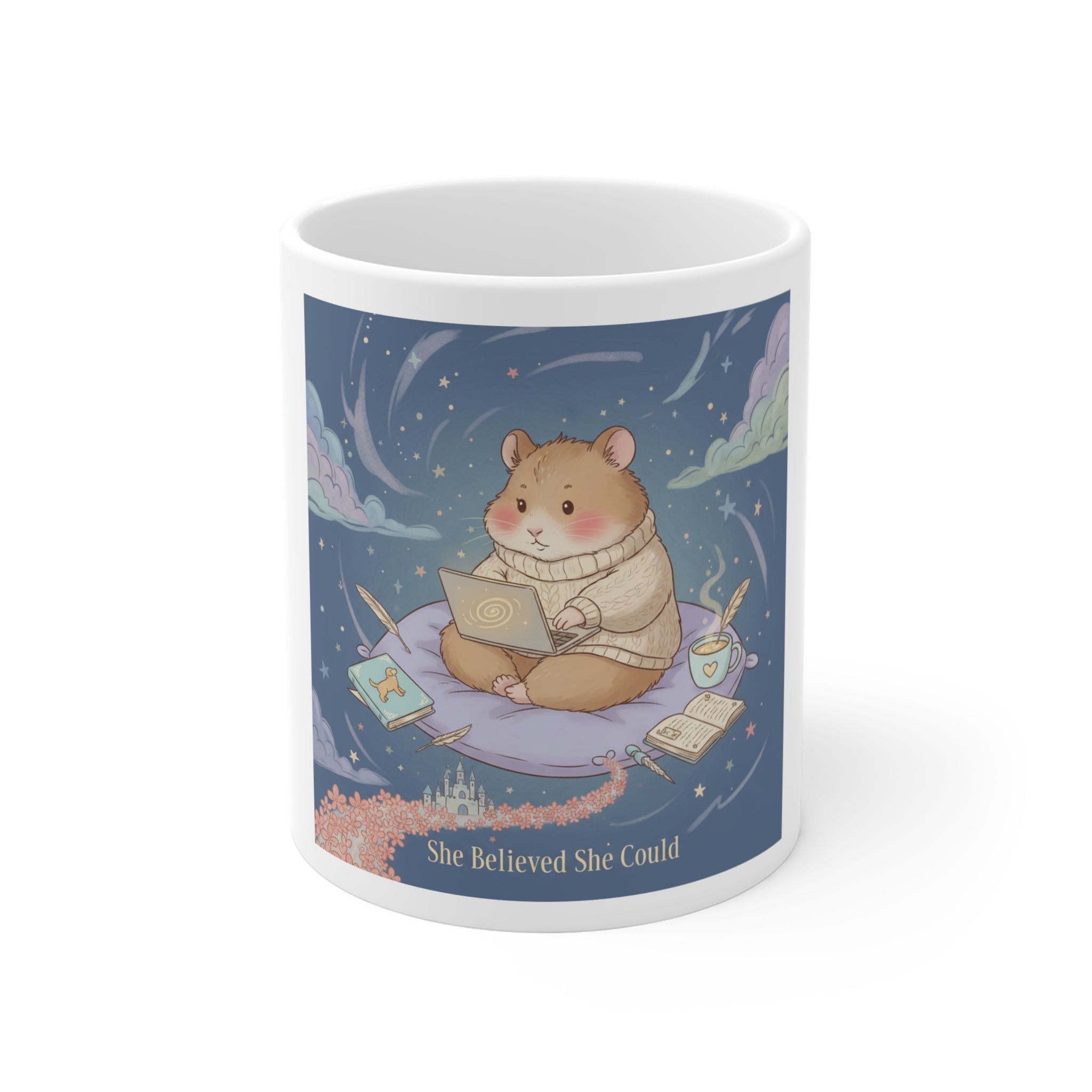 She Believed She Could Hamster Mug 11oz