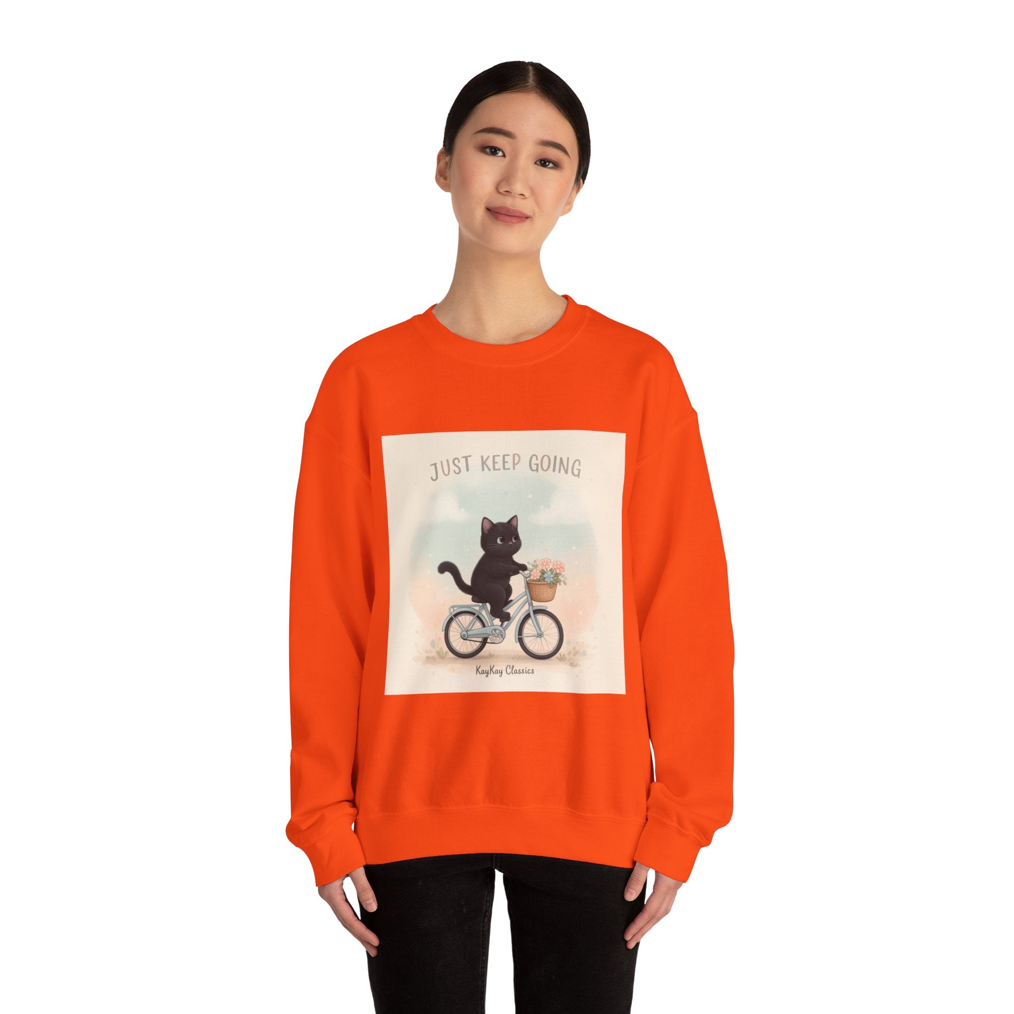 "Design" Black Cat Crewneck | College Girl Gift | Fashion | KayKay Classics