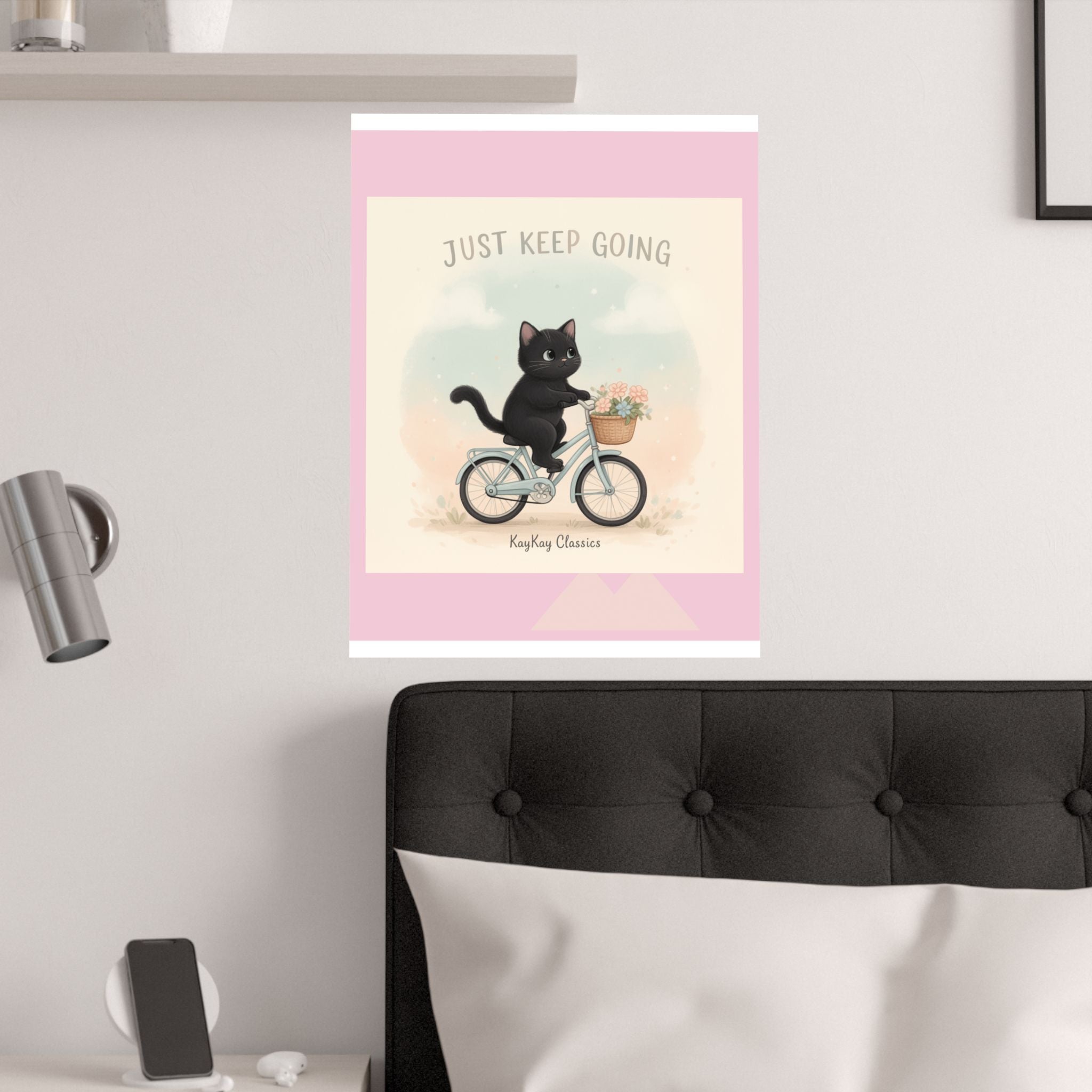 "Design" Black Cat Poster | College Girl Gift | Fashion | KayKay Classics