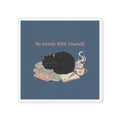 Black Cat Die-Cut Magnet – Be Gentle With Yourself