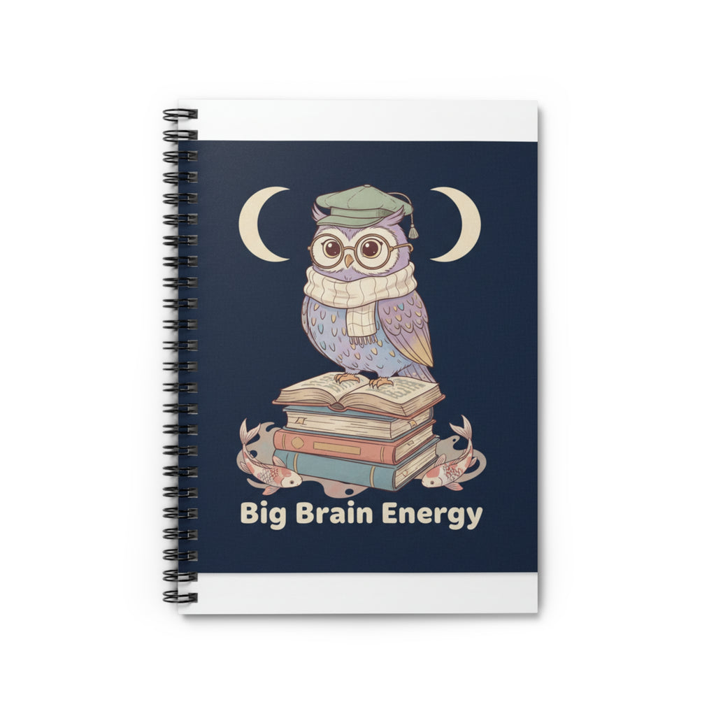 big brain energy Spiral Notebook