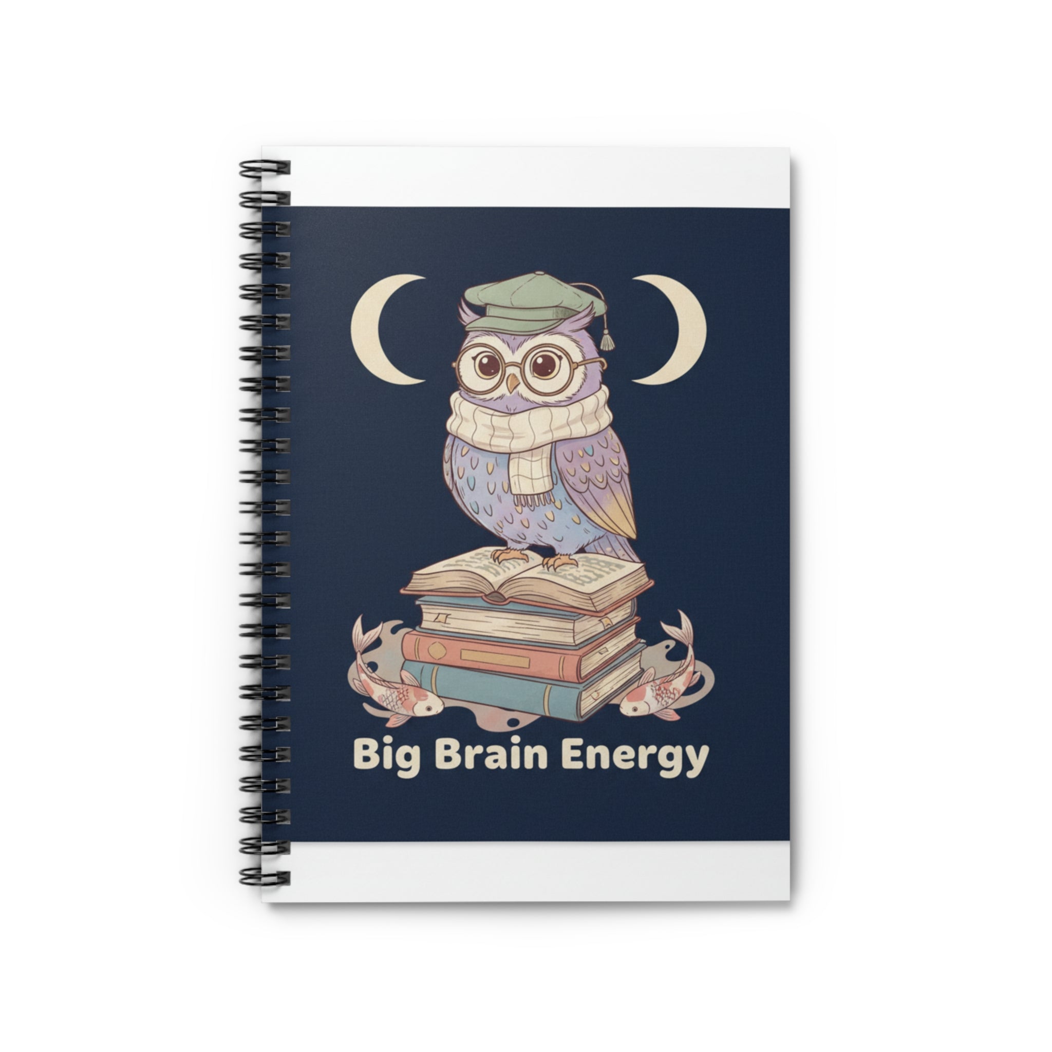 big brain energy Spiral Notebook