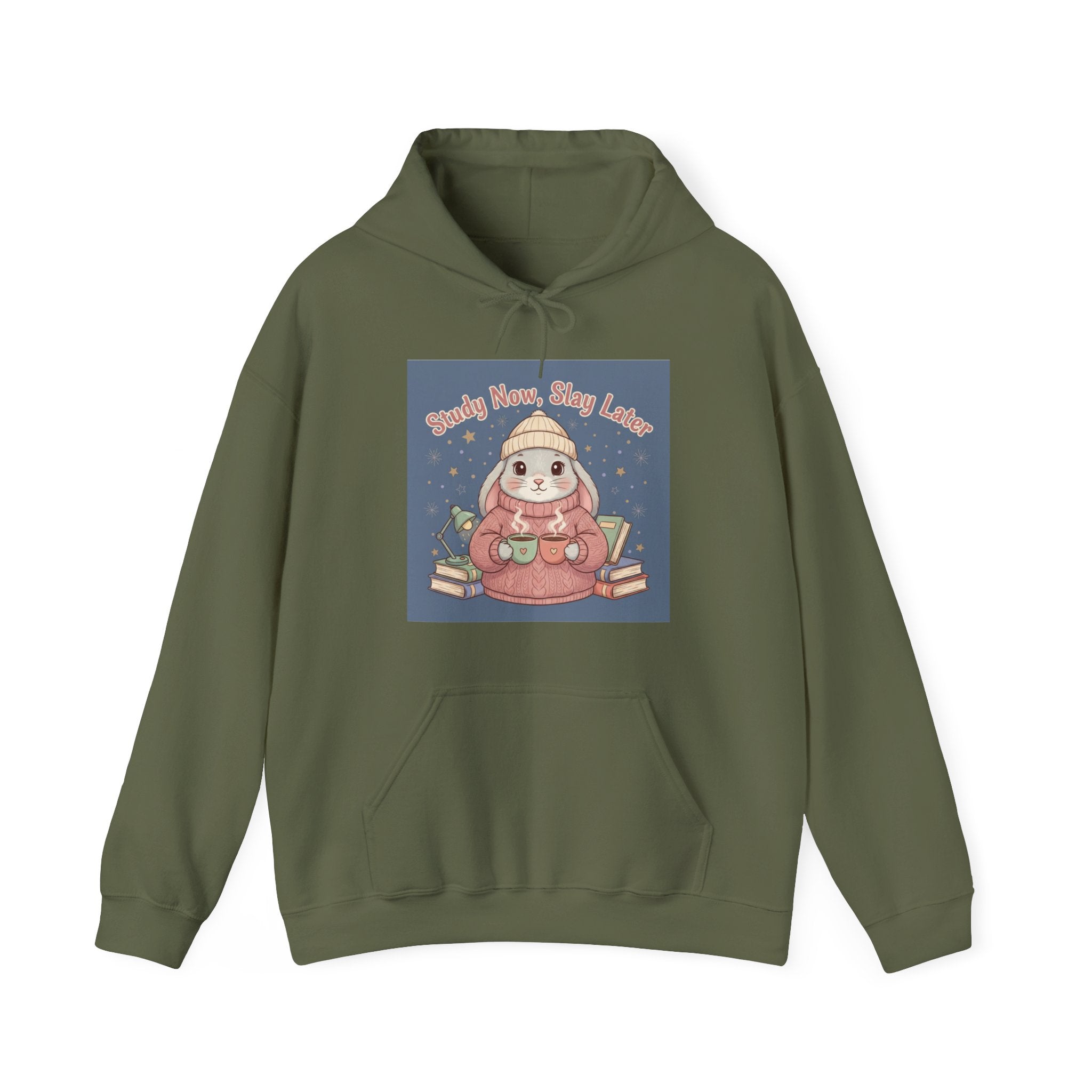 Rabbit Hoodie – Study Now, Slay Later