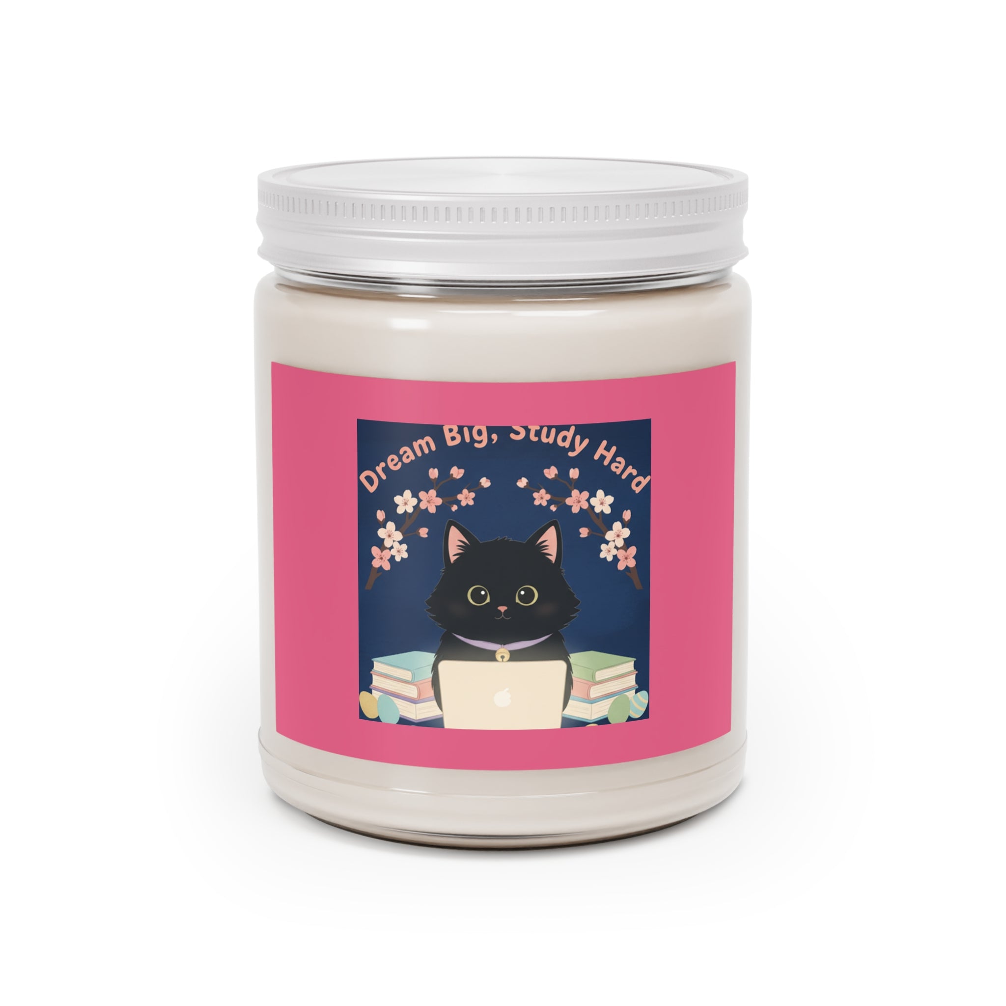 Black Cat Scented Candle – Dream Big Study Hard
