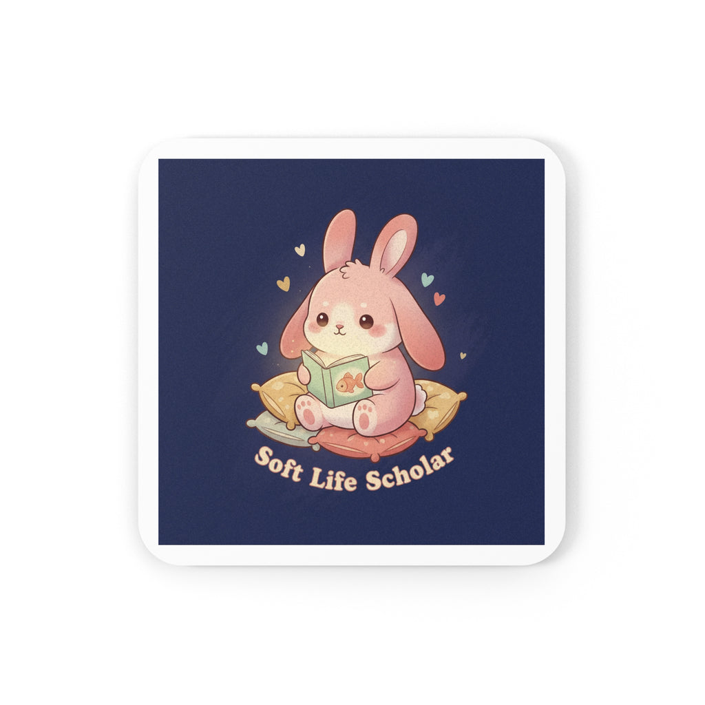 Bunny Cork Coaster – Soft Life Scholar