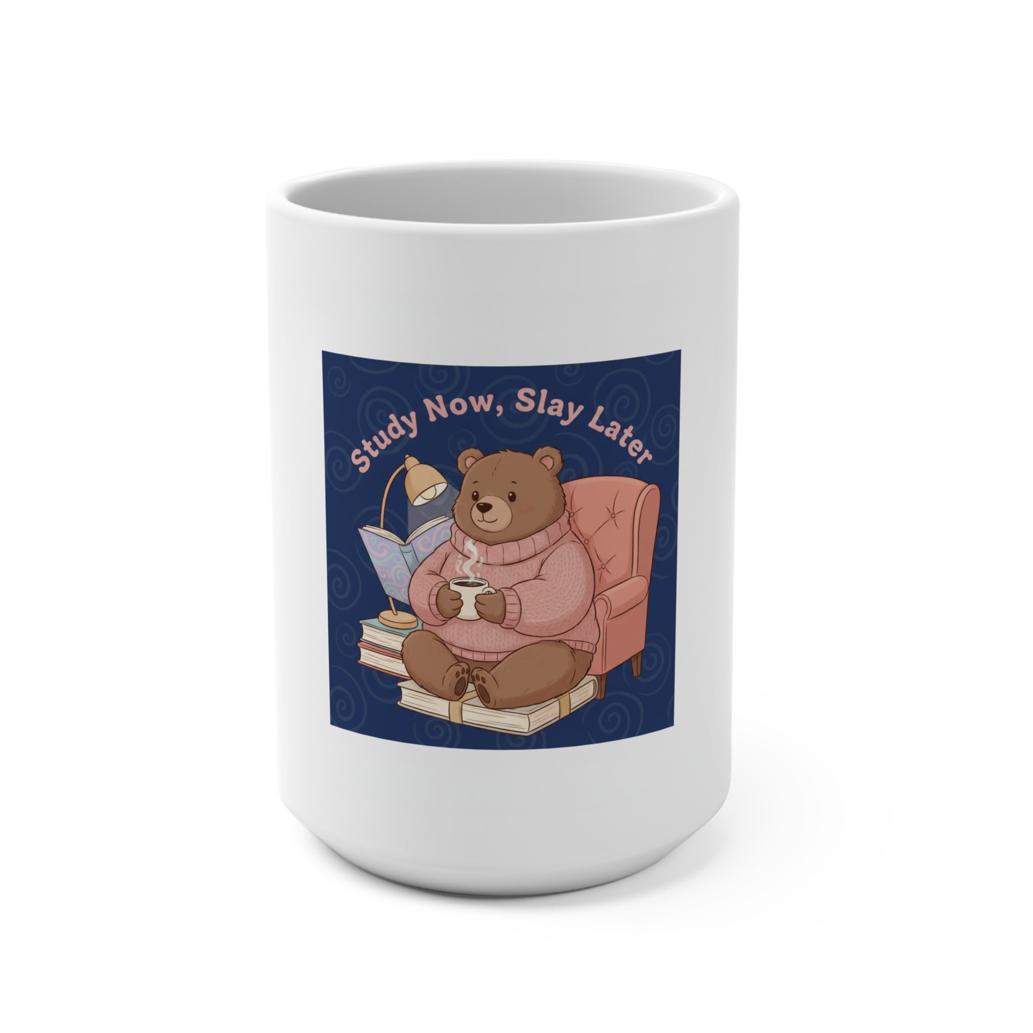 Bear Mug 15oz – Study Now Slay Later