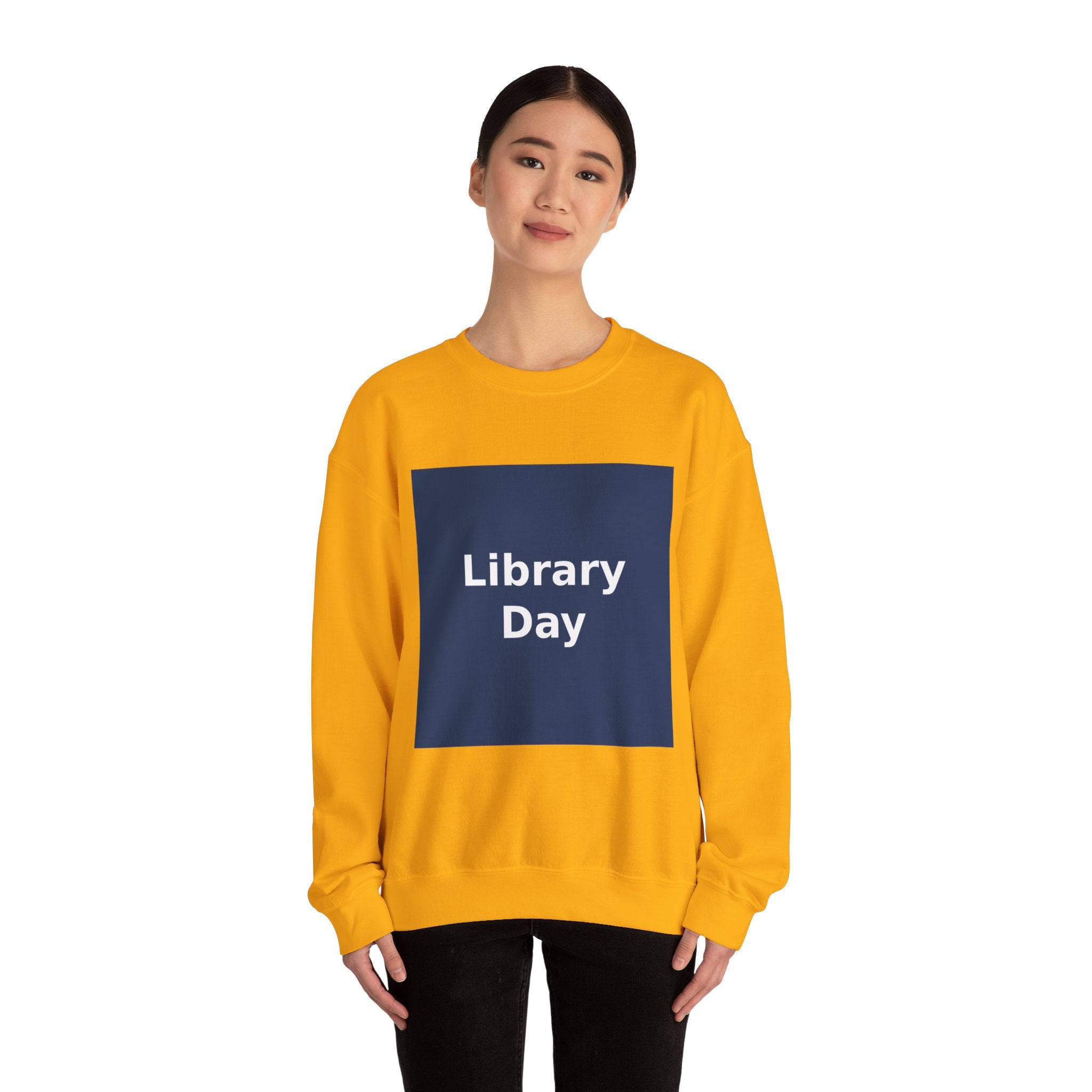 "Library Day" Black Cat Crewneck | College Girl Gift | Fashion | KayKay Classics
