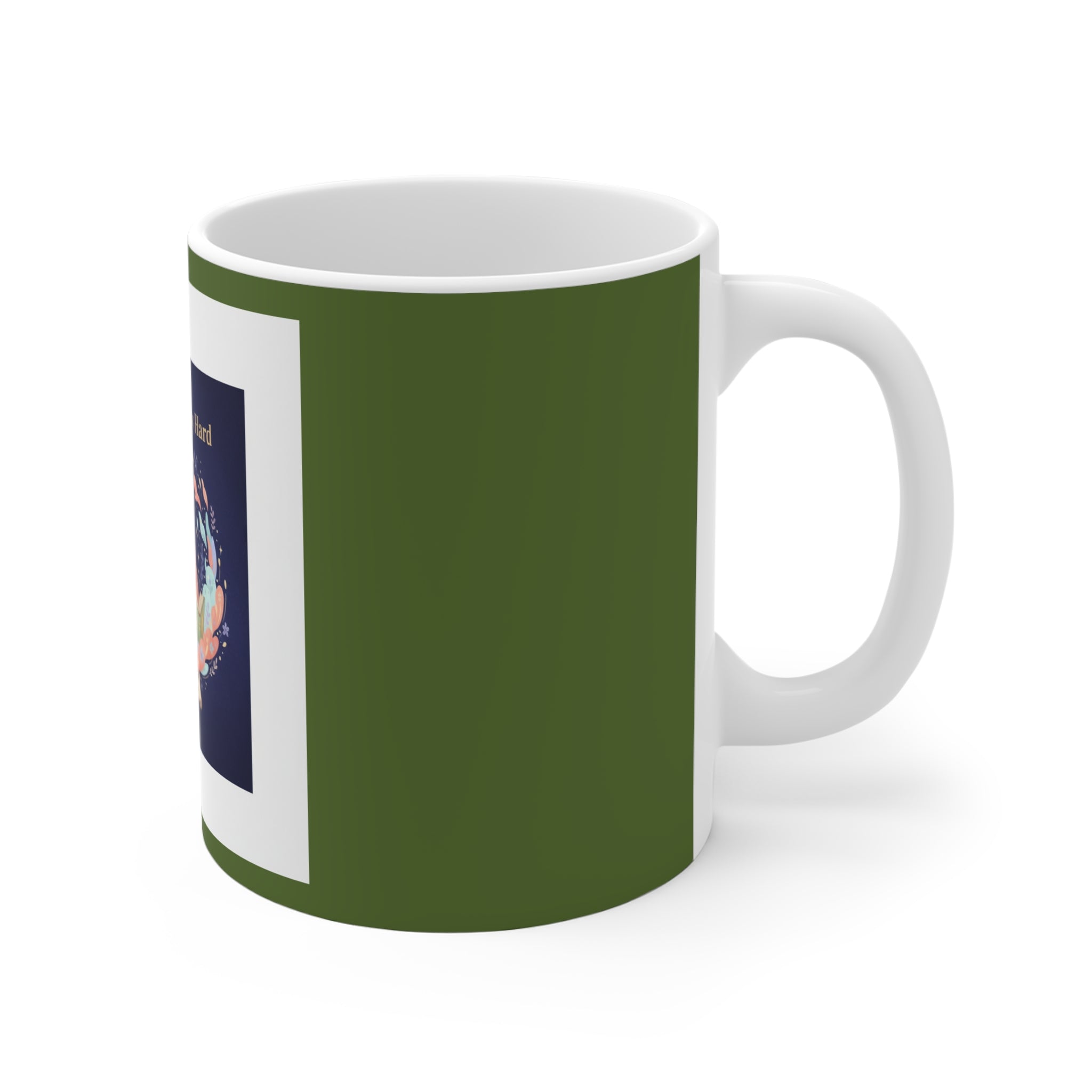 Rabbit Mug 11oz – Dream Big, Study Hard Believe in Believe in Your Magic
