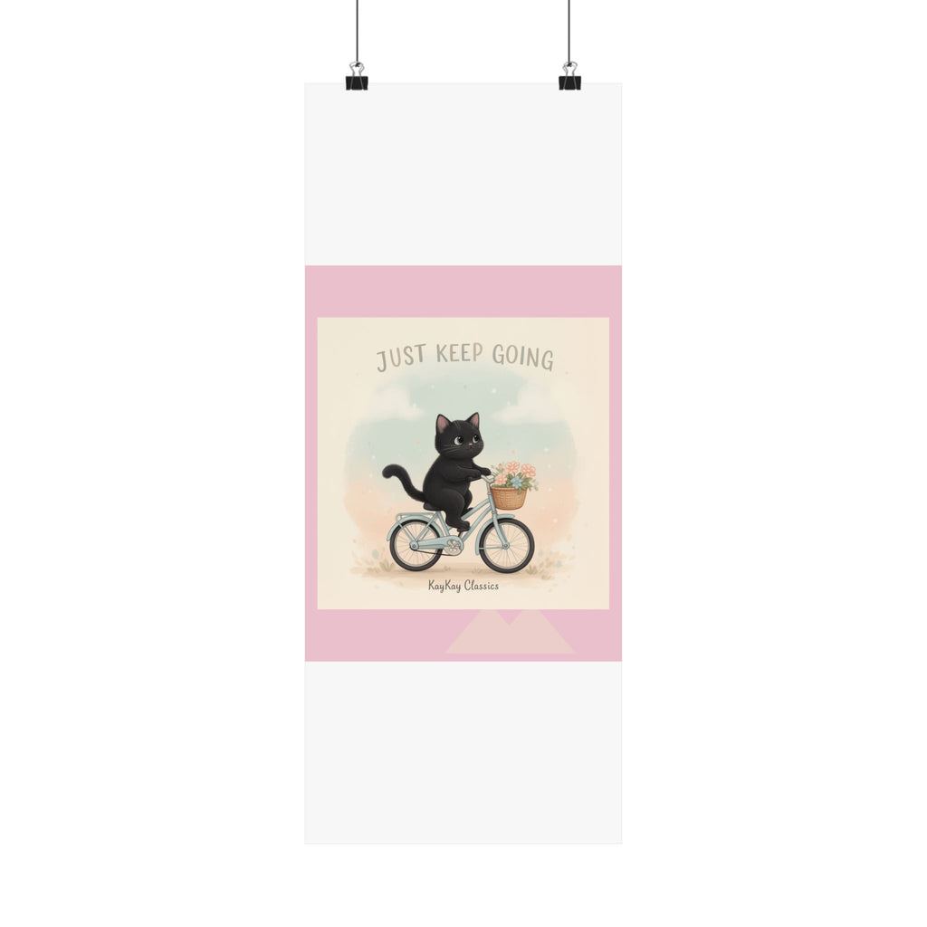 "Design" Black Cat Poster | College Girl Gift | Fashion | KayKay Classics