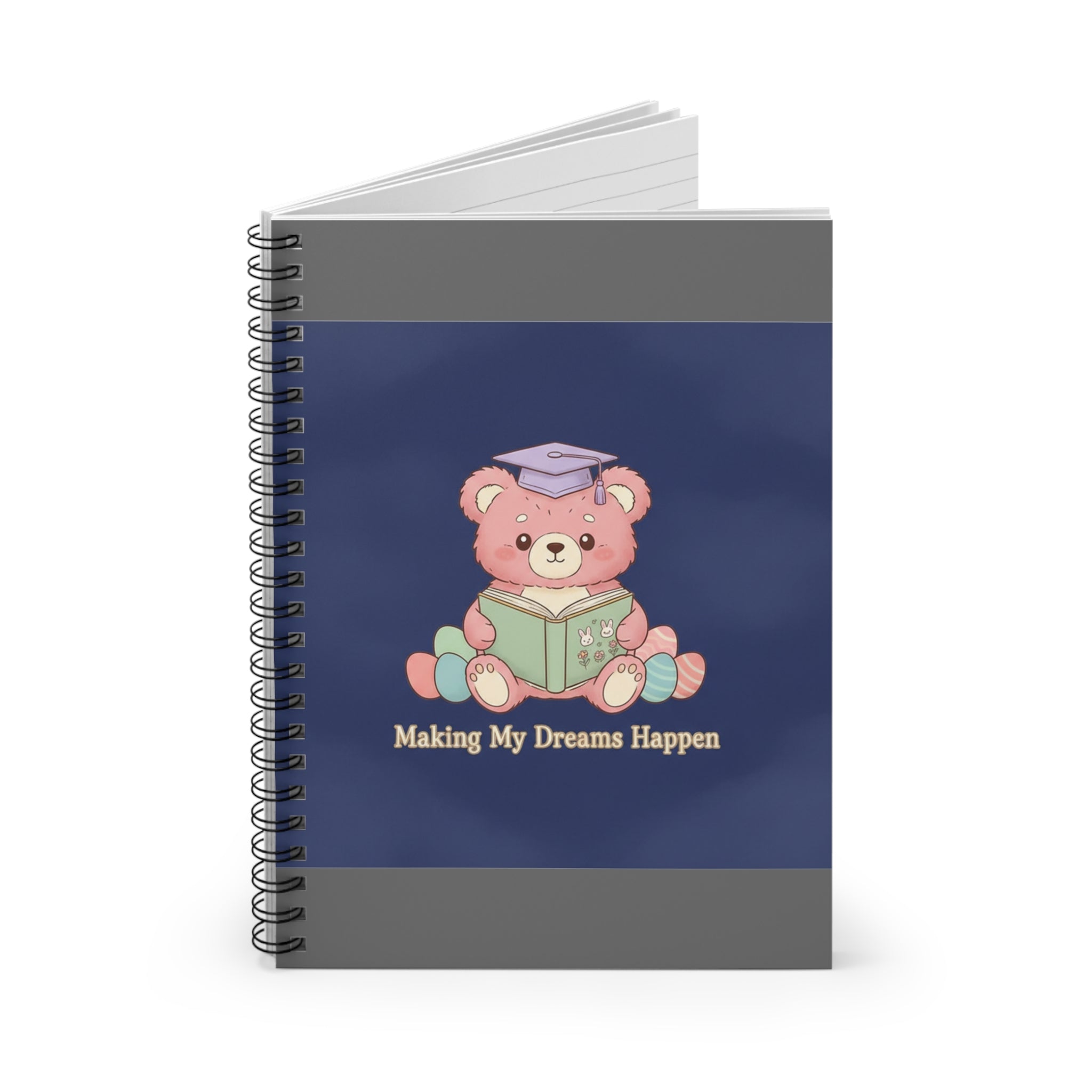 Bear Spiral Notebook – Making My Dreams Happen