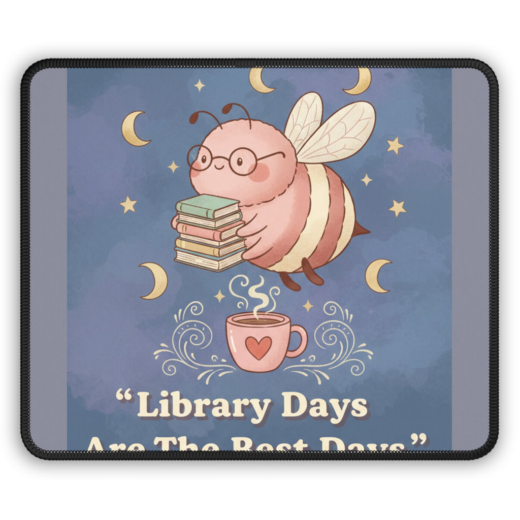 Bee Mouse Pad – Library Days Are the Best Days