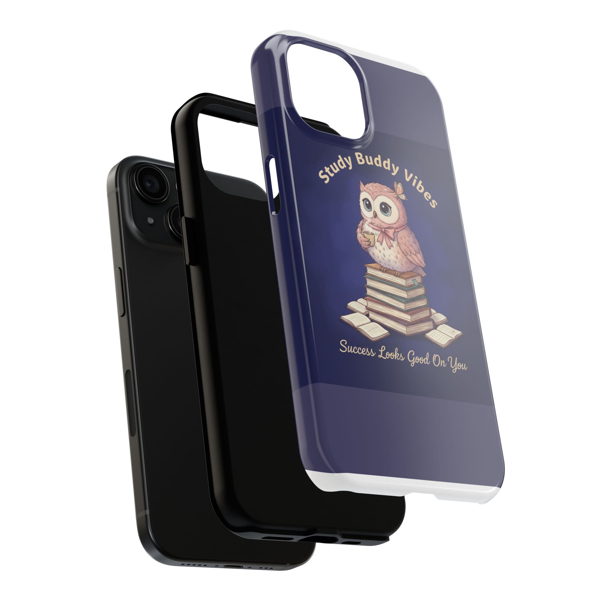 Owl Tough Phone Case – Study Buddy Vibes Success Looks Good on