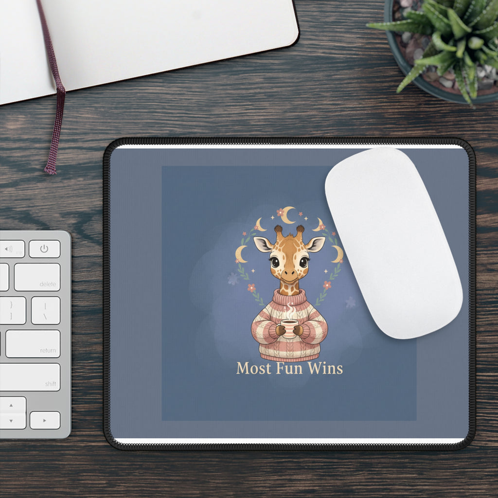 Giraffe Mouse Pad – Most Fun Wins