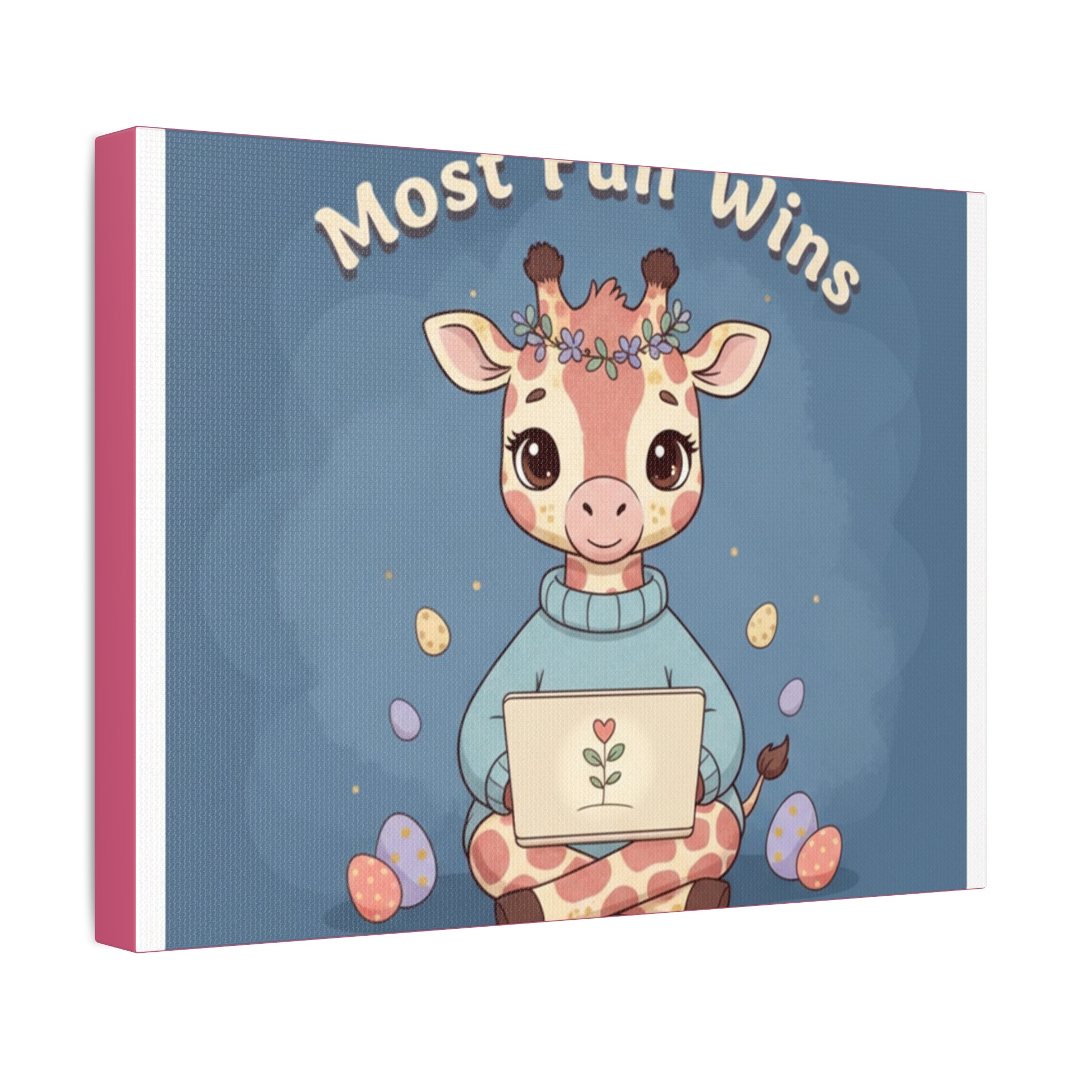 Giraffe Canvas Print – Most Fun Wins