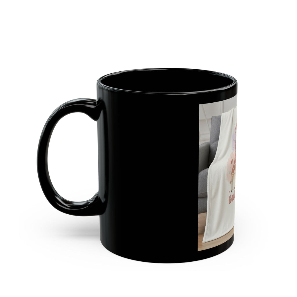 Goals On Goals Giraffe Black Mug 11oz