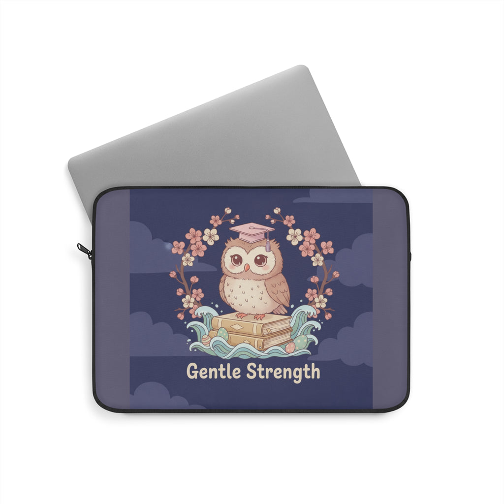 Owl Laptop Sleeve – Gentle Strength