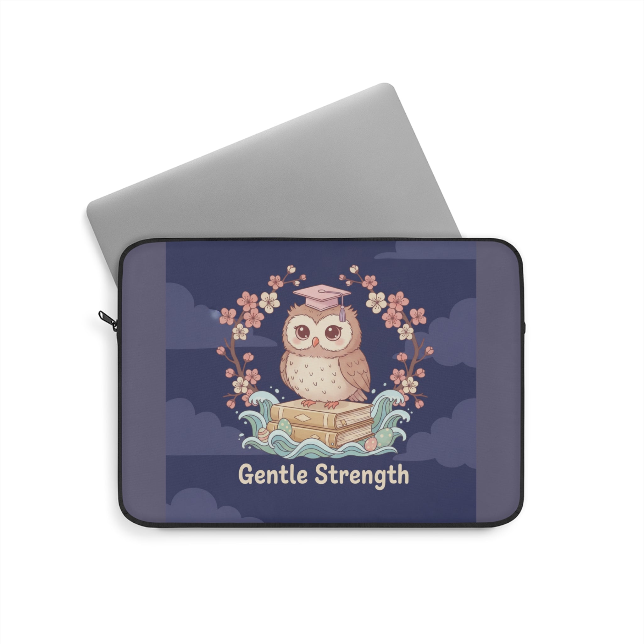 Owl Laptop Sleeve – Gentle Strength