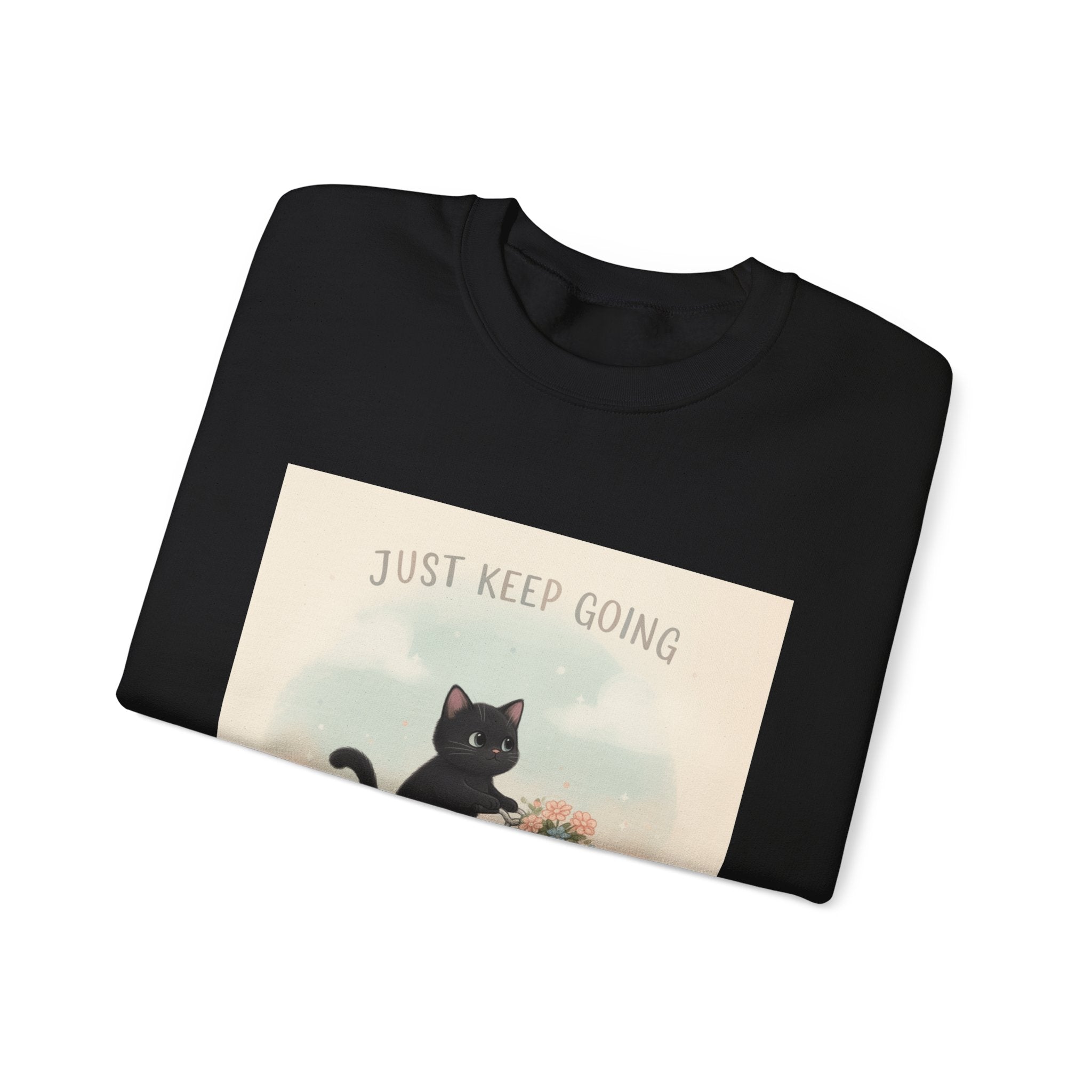 "Design" Black Cat Crewneck | College Girl Gift | Fashion | KayKay Classics