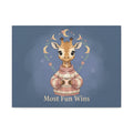 Giraffe Canvas Print – Most Fun Wins