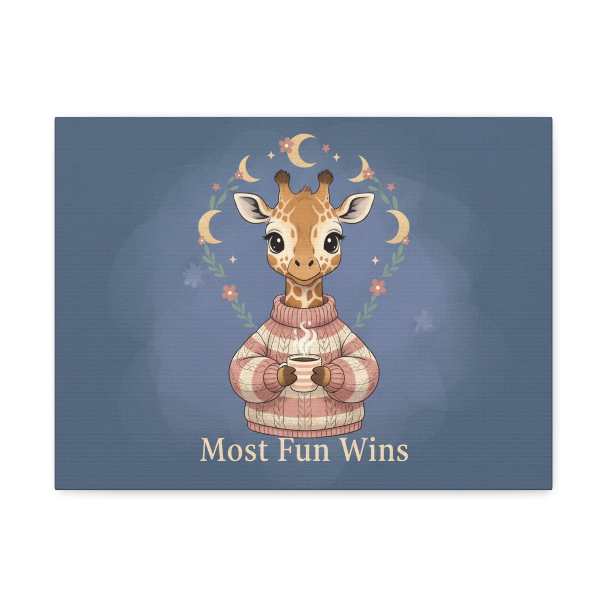 Giraffe Canvas Print – Most Fun Wins