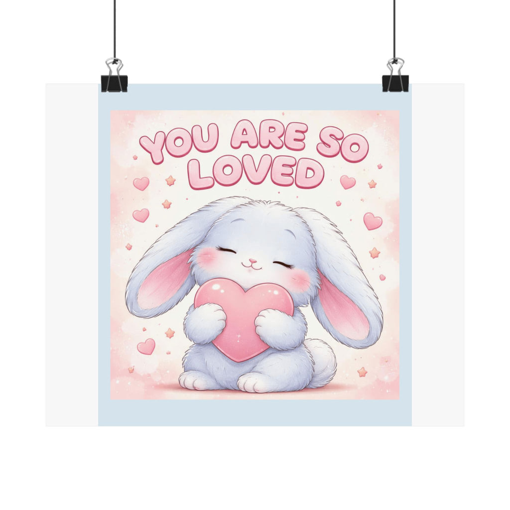 "YOU ARE SO LOVED" Black Cat Poster | College Girl Gift | Fashion | KayKay Classics