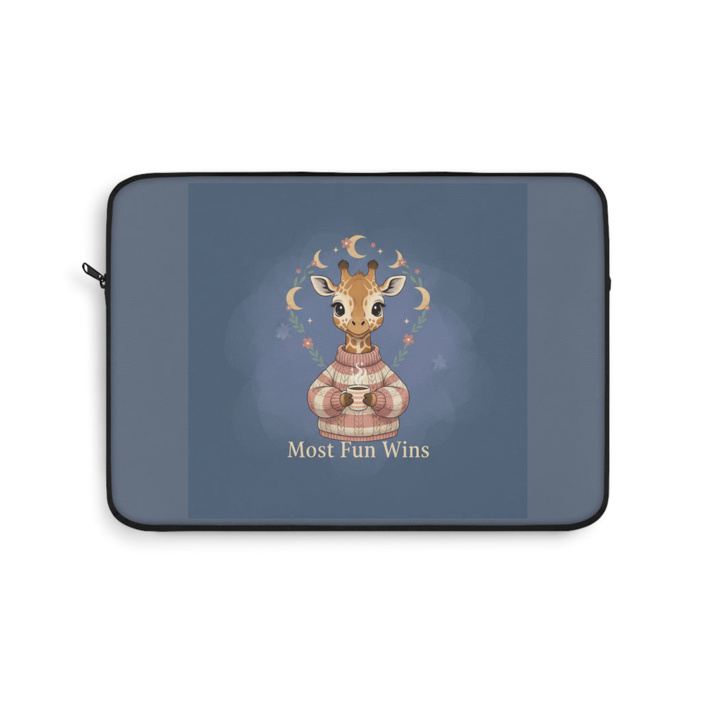 Giraffe Laptop Sleeve – Most Fun Wins