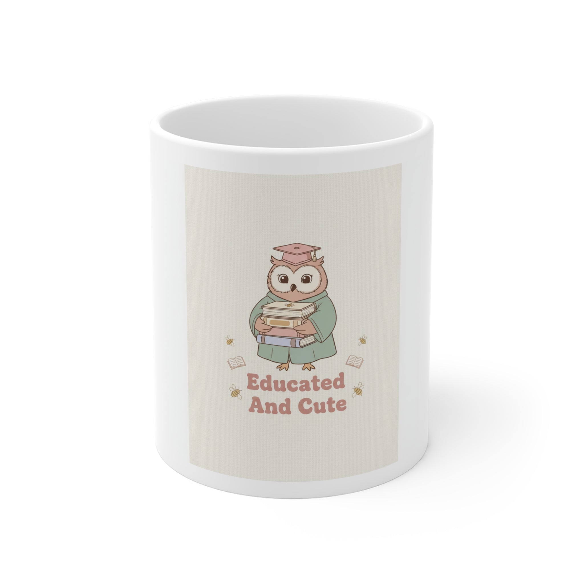 Educated And Cute Owl Mug 11oz
