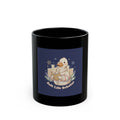 Soft Life Scholar Cozy bear Black Mug 11oz
