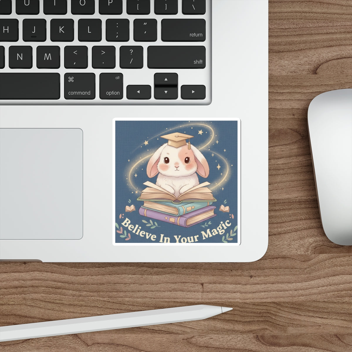 Bunny Die-Cut Sticker – Believe in Your Magic