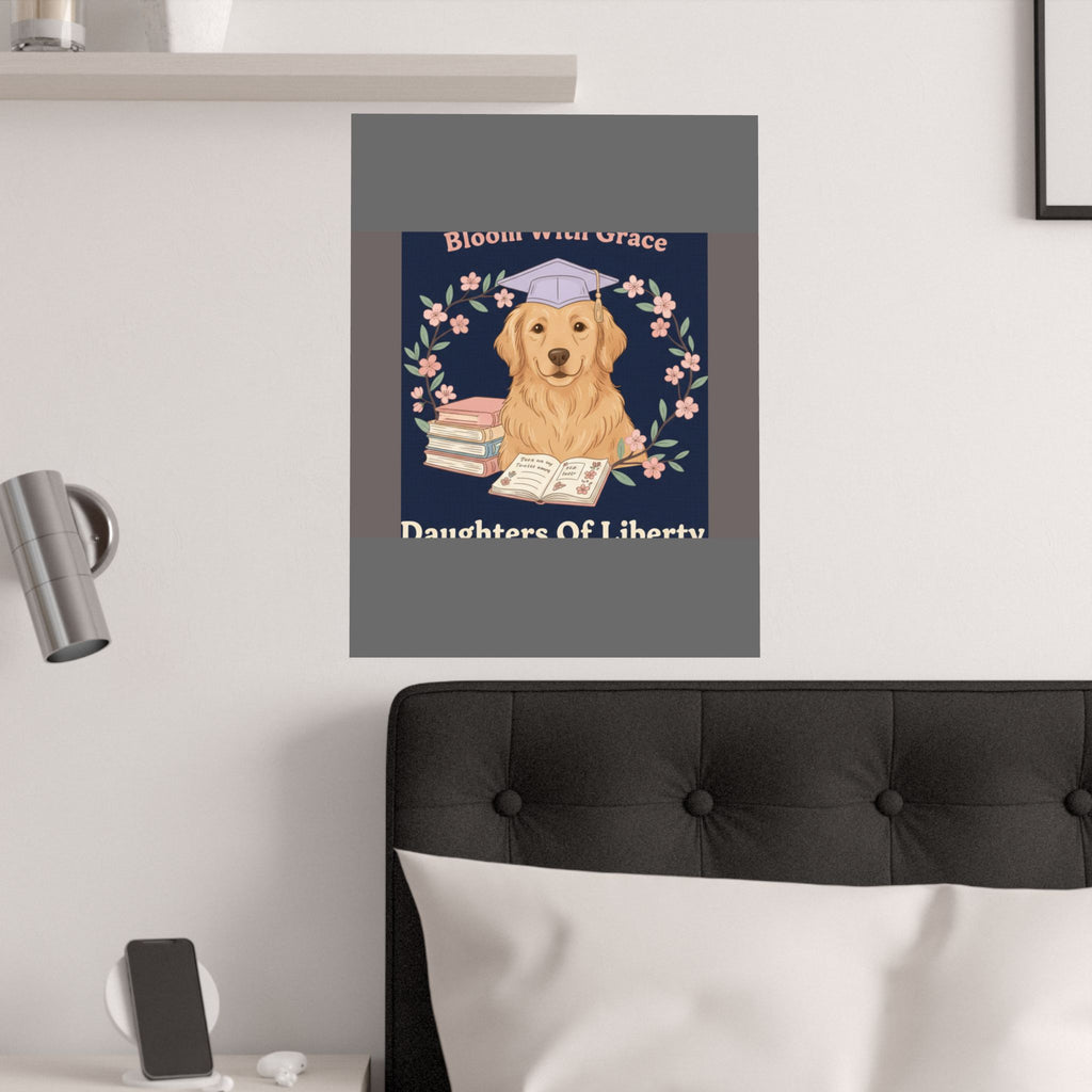 Golden Retriever Poster – Bloom With Grace