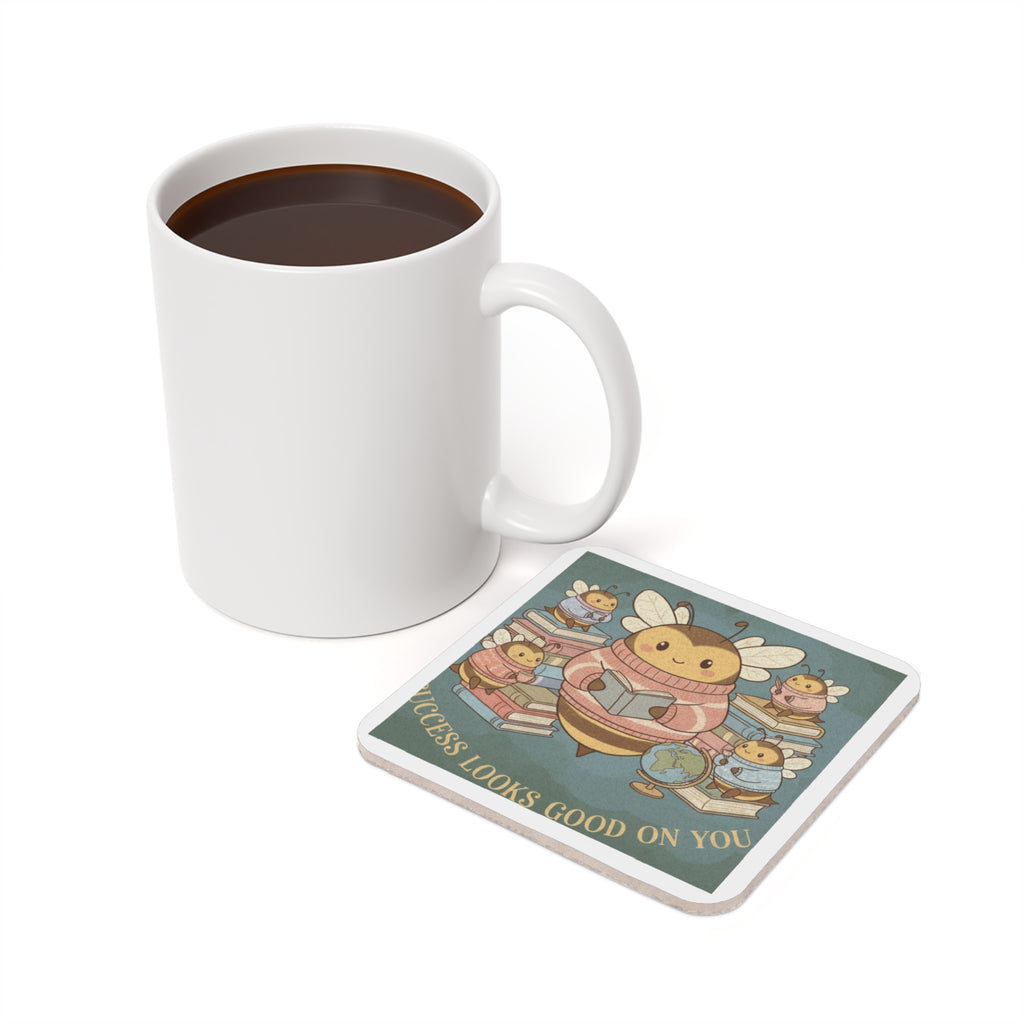 Honeybees Cork Coaster – Success Looks Good on You