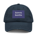 "Sonríe bonito" Black Cat Dad Hat | College Girl Gift | Fashion | KayKay Classics