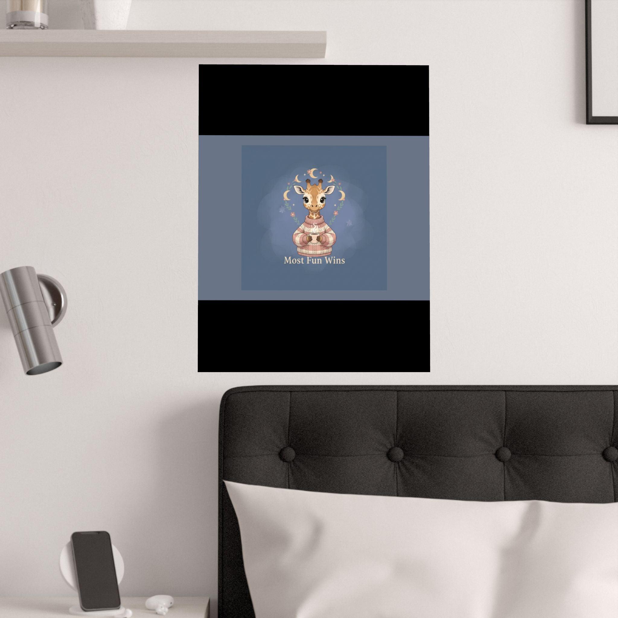 Giraffe Poster – Most Fun Wins