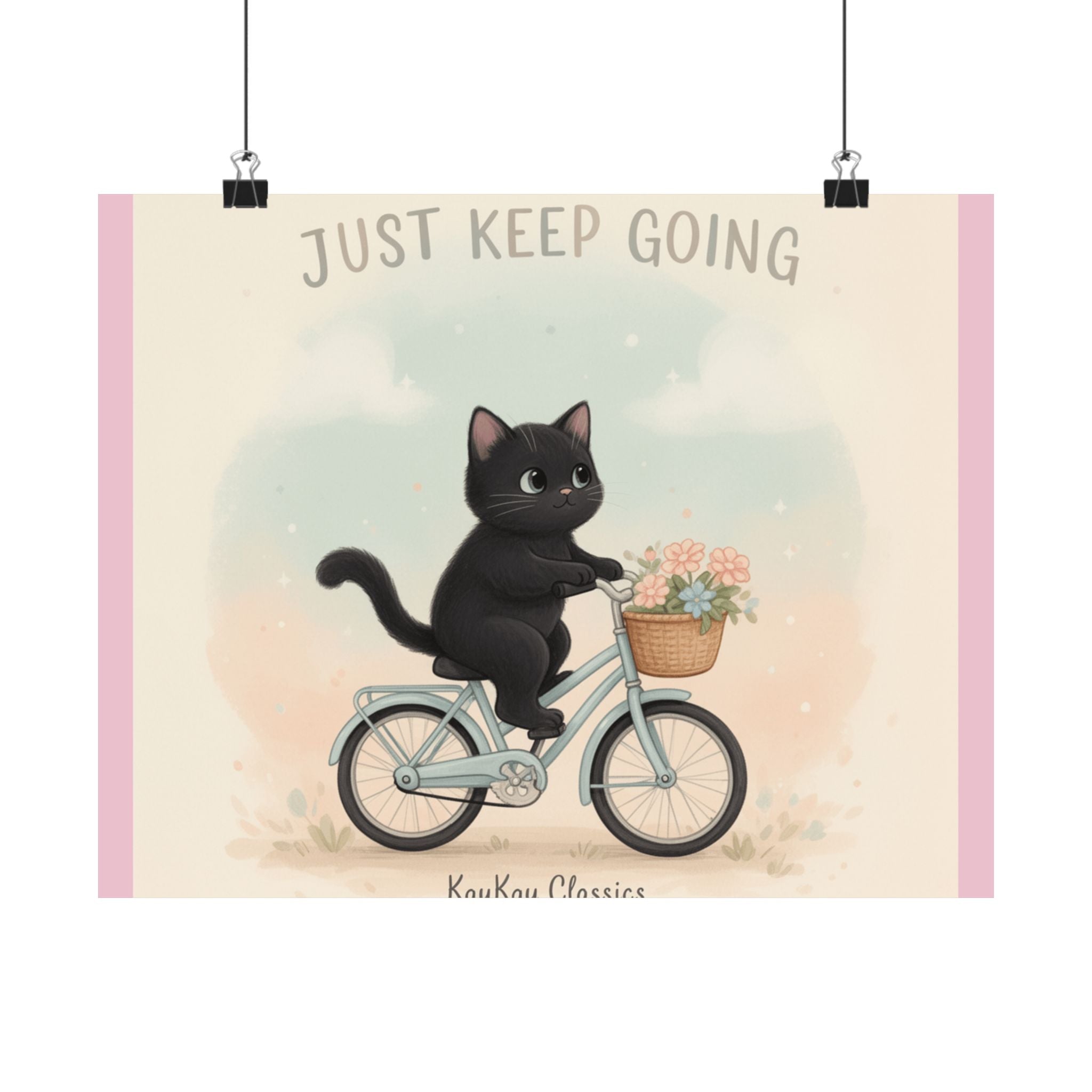 "Design" Black Cat Poster | College Girl Gift | Fashion | KayKay Classics