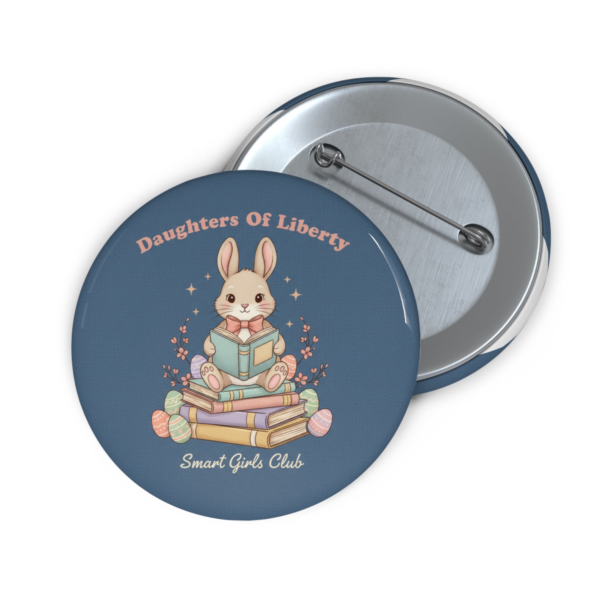 Bunny Pin Button – Daughters of Liberty Smart Girls Club