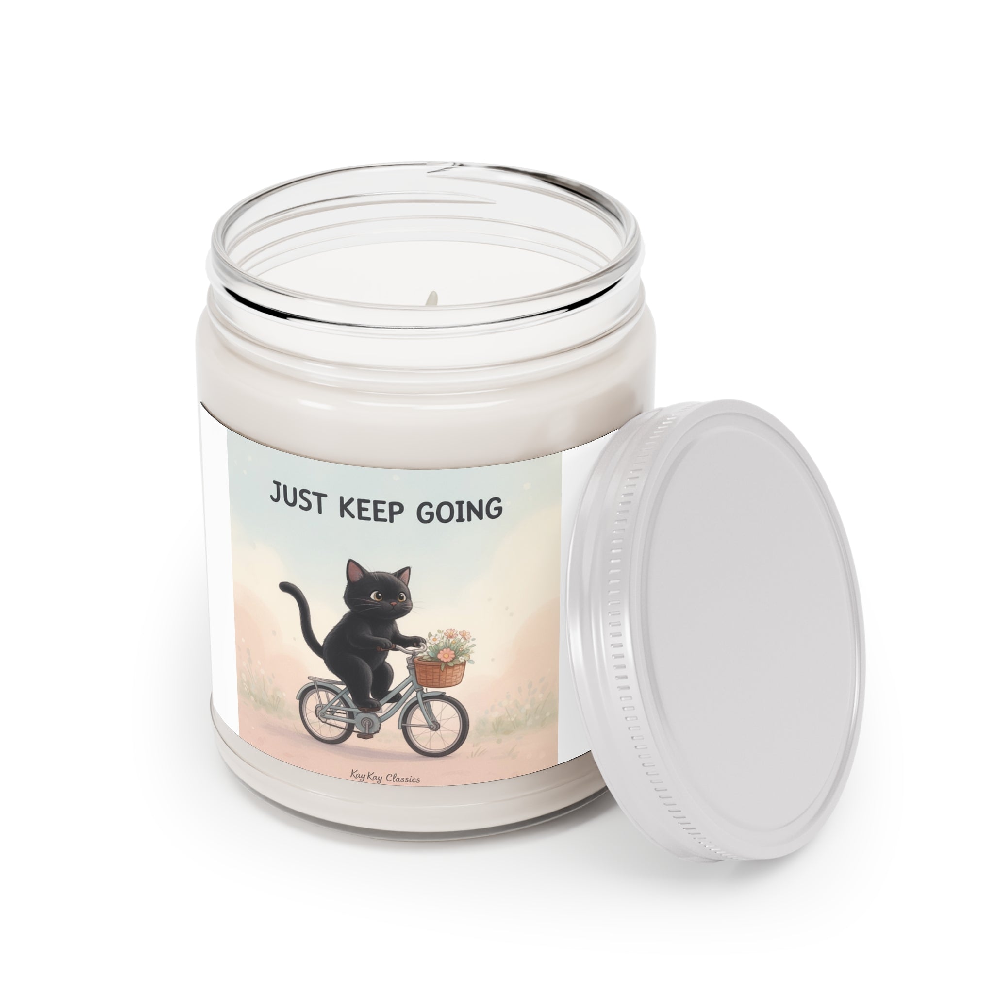 JUST KEEP GOING - Scented Candle Print On Demand