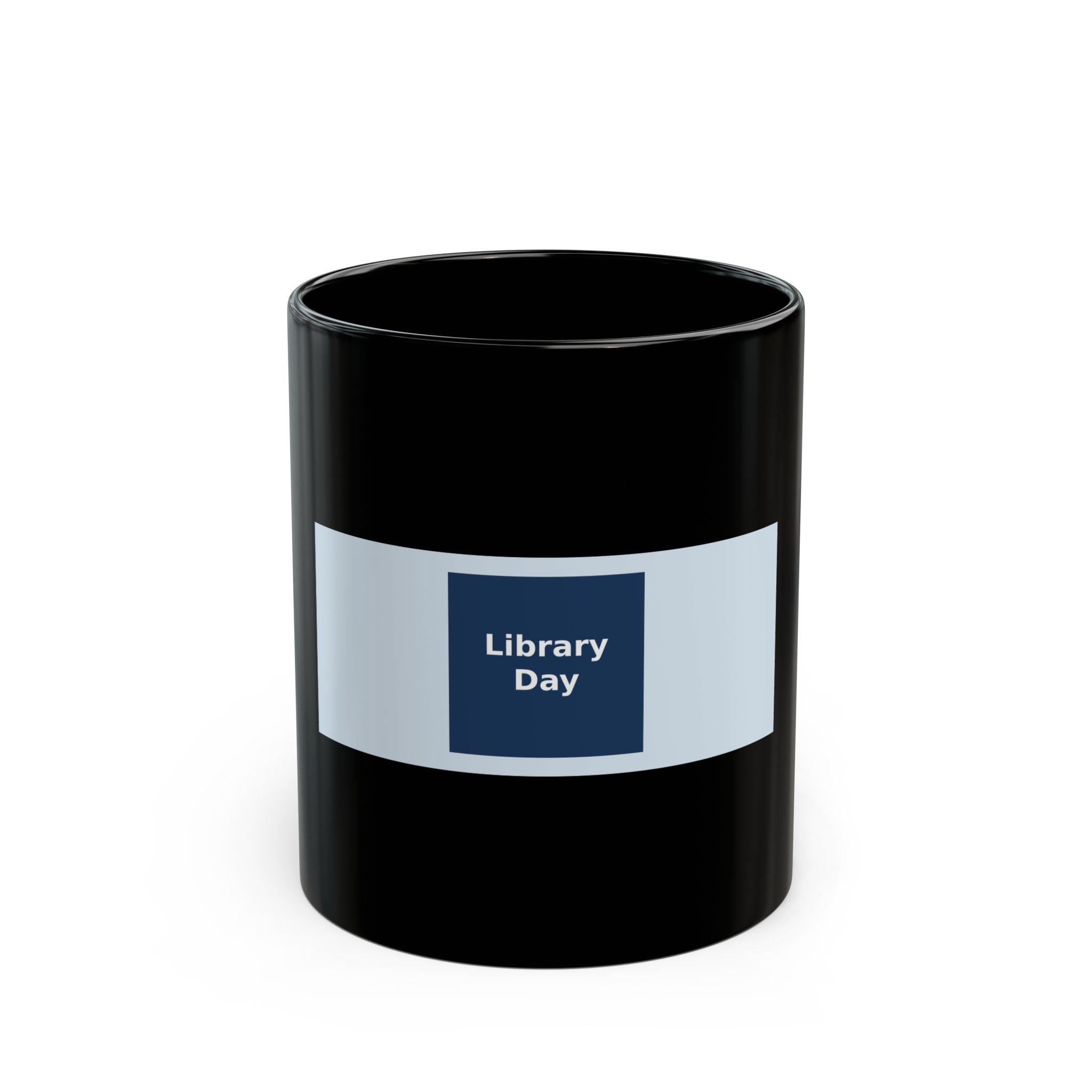 "Library Day" Black Cat Black Mug | College Girl Gift | Fashion | KayKay Classics
